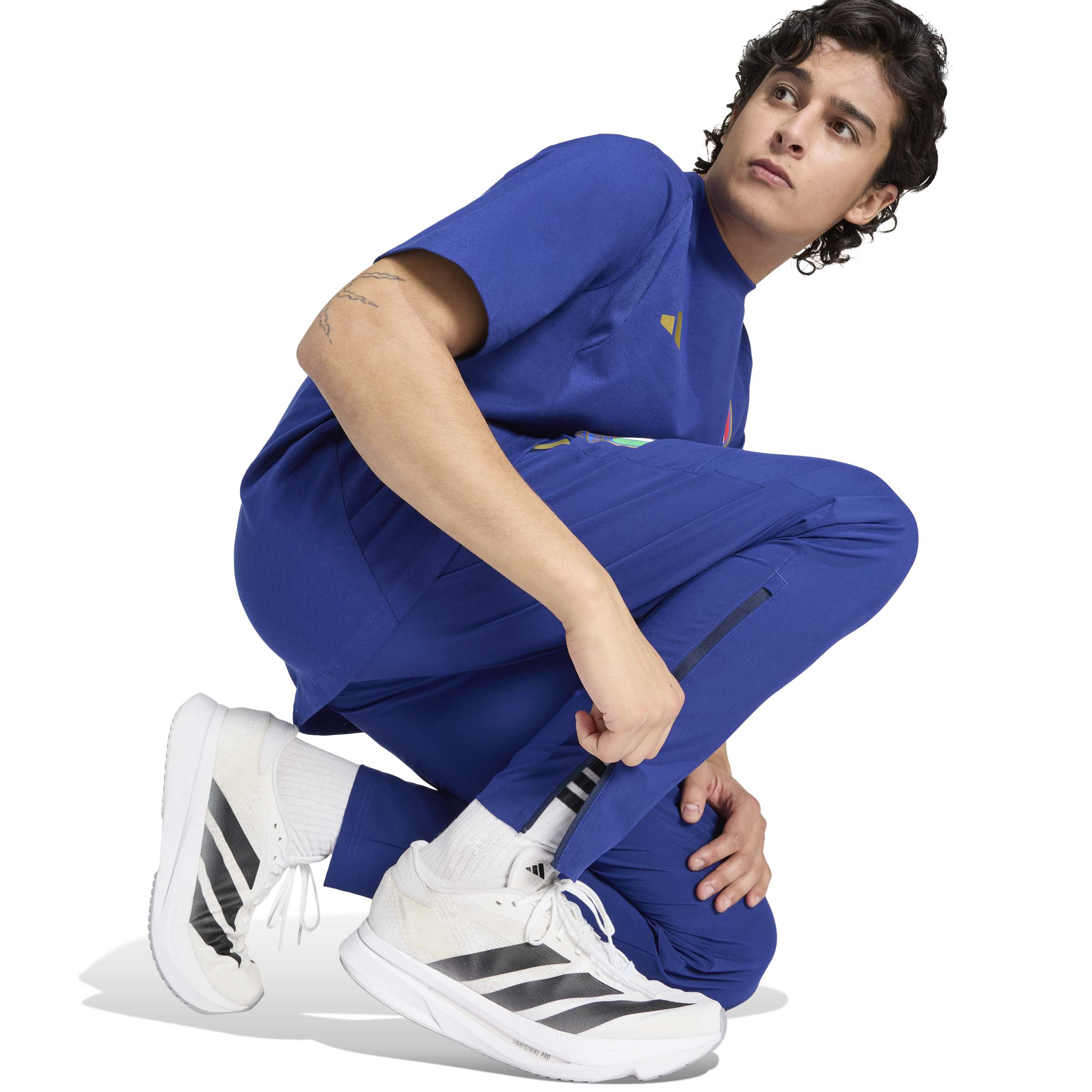 Adidas Italië Tiro Travel Trainingsbroek 2026-2028 Blauw Goud Adidas Italië Tiro Travel Trainingsbroek 2026-2028 Blauw Goud - foto 4