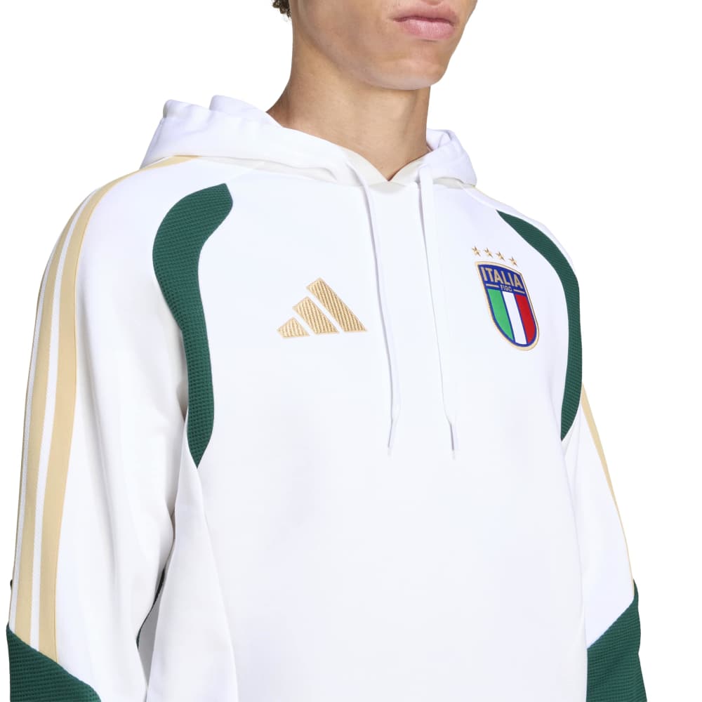 Adidas Italië Sweat Hoodie 2026-2028 Wit Groen Goud Adidas Italië Sweat Hoodie 2026-2028 Wit Groen Goud - foto 3