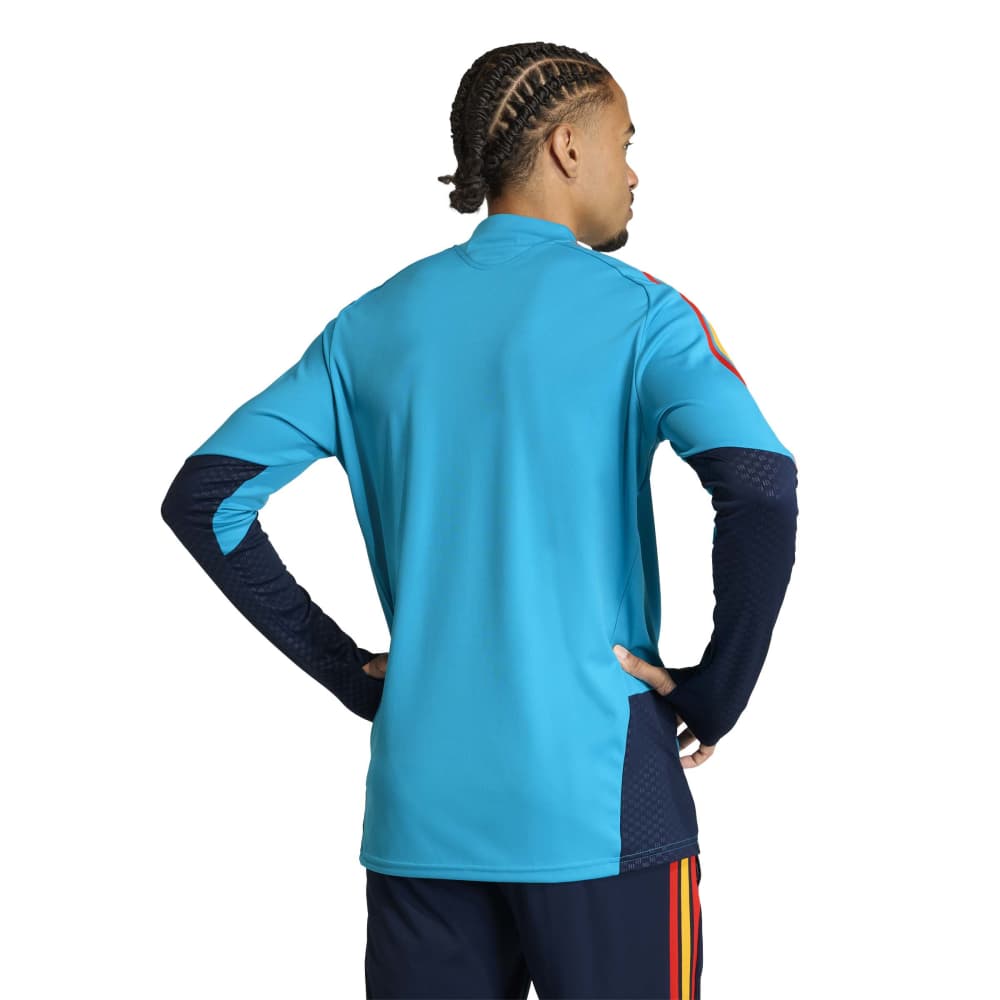 Adidas Spanje Trainingstrui 1/4-Zip 2026-2028 Lichtblauw Donkerblauw Geel Adidas Spanje Trainingstrui 1/4-Zip 2026-2028 Lichtblauw Donkerblauw Geel - Afbeelding 2