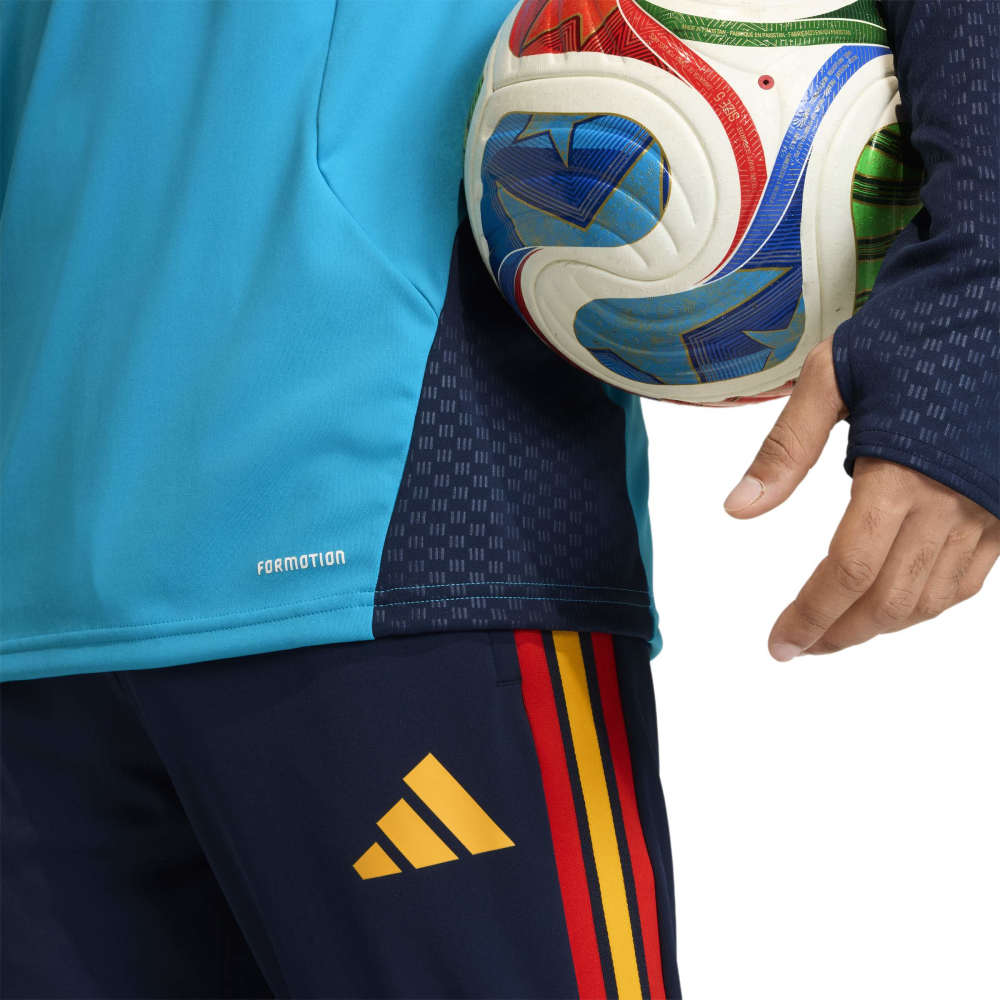 Adidas Spanje Trainingstrui 1/4-Zip 2026-2028 Lichtblauw Donkerblauw Geel Adidas Spanje Trainingstrui 1/4-Zip 2026-2028 Lichtblauw Donkerblauw Geel - Afbeelding 4