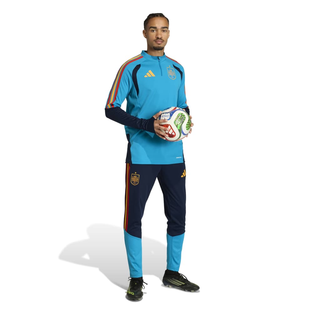 Adidas Spanje Trainingstrui 1/4-Zip 2026-2028 Lichtblauw Donkerblauw Geel Adidas Spanje Trainingstrui 1/4-Zip 2026-2028 Lichtblauw Donkerblauw Geel - Afbeelding 5