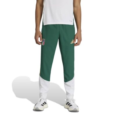 Adidas Italië Presentatie Trainingsbroek 2026-2028 Groen Wit Goud
