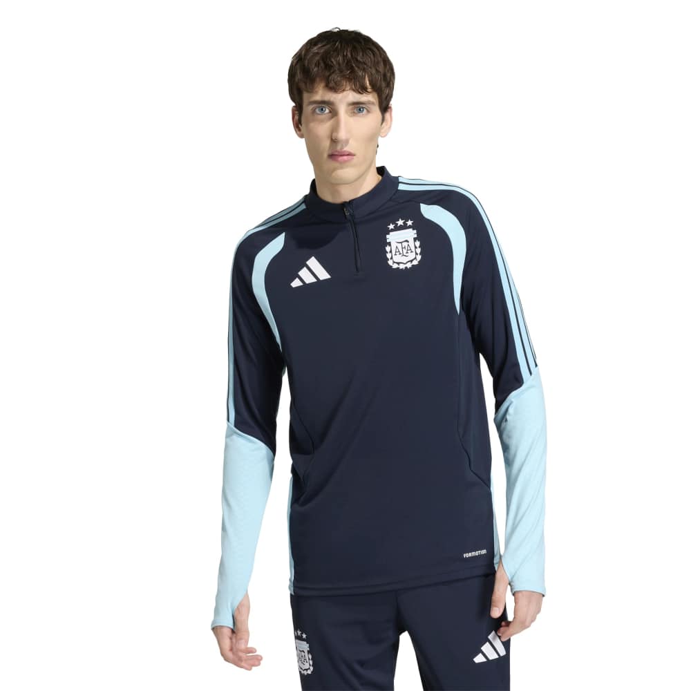 Adidas Argentinië Trainingstrui 1/4-Zip 2026-2028 Donkerblauw Lichtblauw Wit Adidas Argentinië Trainingstrui 1/4-Zip 2026-2028 Donkerblauw Lichtblauw Wit