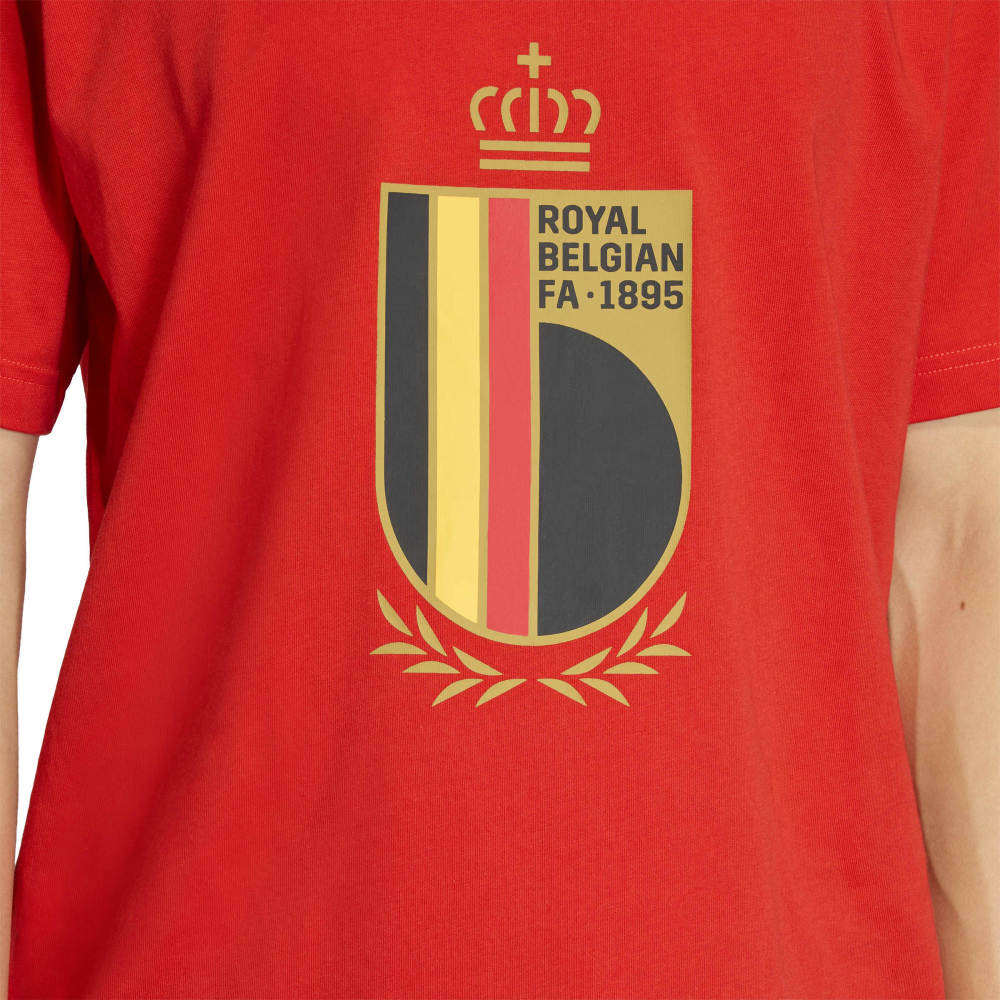 Adidas België DNA Graphic T-Shirt 2026-2028 Rood Zwart Adidas België DNA Graphic T-Shirt 2026-2028 Rood Zwart - foto 4