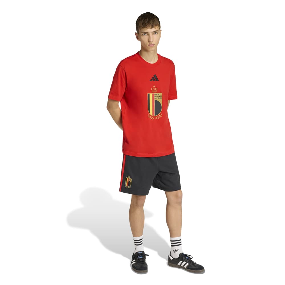 Adidas België DNA Graphic T-Shirt 2026-2028 Rood Zwart Adidas België DNA Graphic T-Shirt 2026-2028 Rood Zwart - foto 5