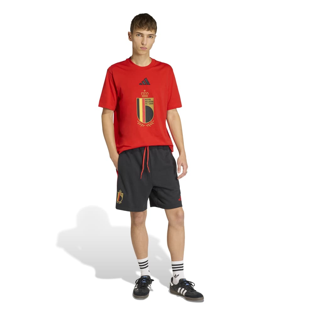 Adidas België DNA Graphic T-Shirt 2026-2028 Rood Zwart Adidas België DNA Graphic T-Shirt 2026-2028 Rood Zwart - foto 6