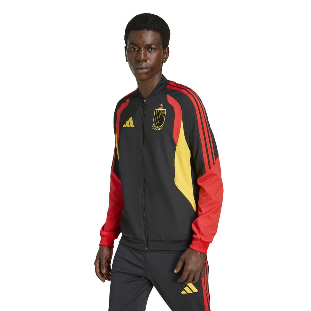 Adidas België Presentatie Trainingsjack 2026-2028 Zwart Geel Rood Adidas België Presentatie Trainingspak 2026-2028 Zwart Rood Geel - foto 3