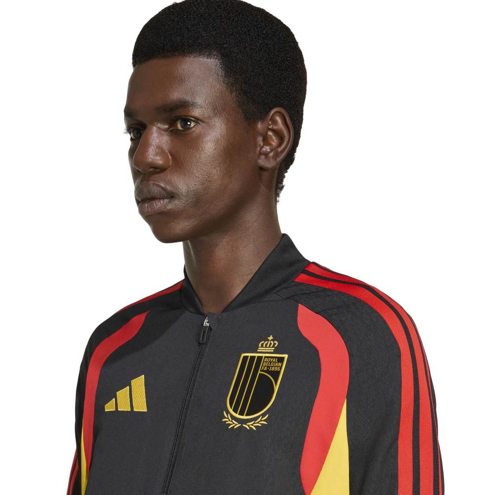 Adidas België Presentatie Trainingsjack 2026-2028 Zwart Geel Rood Adidas België Presentatie Trainingspak 2026-2028 Zwart Rood Geel - foto 5