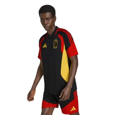 Adidas België Polo Set 2026-2028 Zwart Geel Rood - foto 3