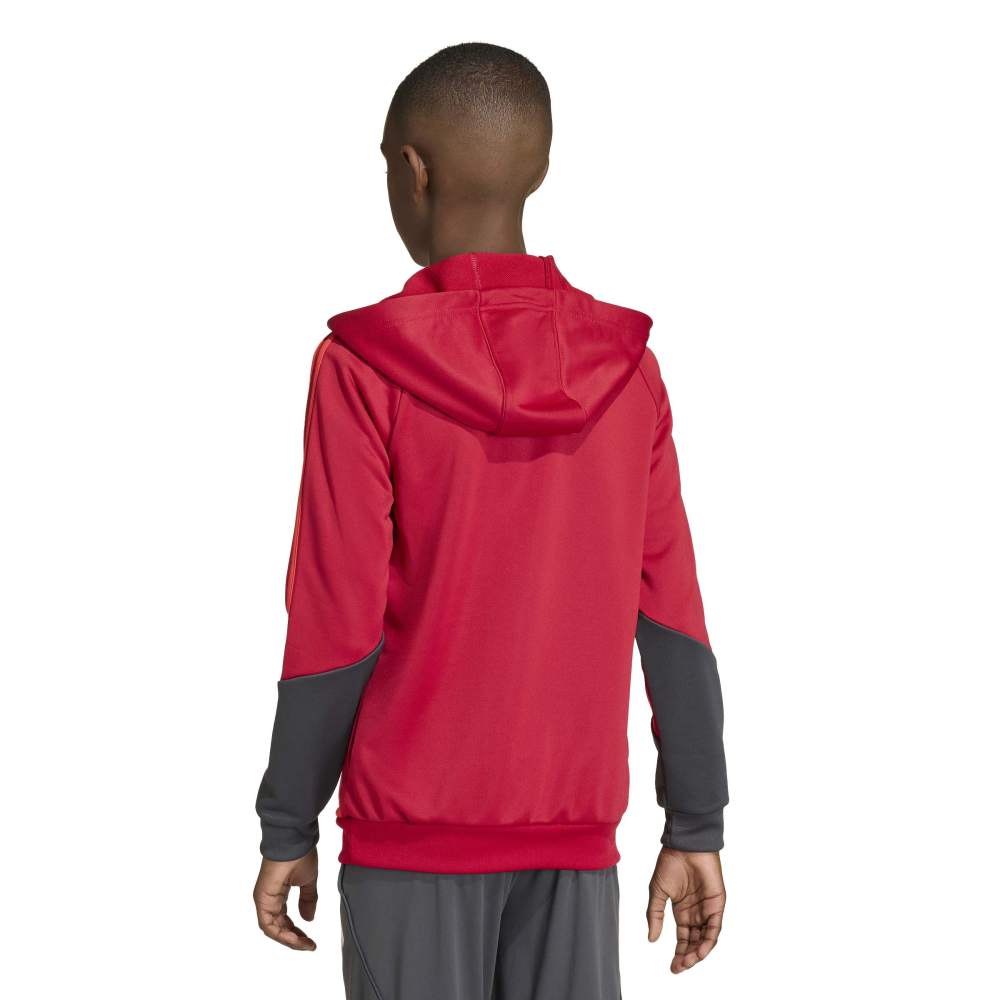 Adidas Liverpool Track Hoodie 1/4-Zip 2025-2026 Kids Rood Grijs Zilver Adidas Liverpool Track Hoodie 1/4-Zip 2025-2026 Kids Rood Grijs Zilver - foto 2
