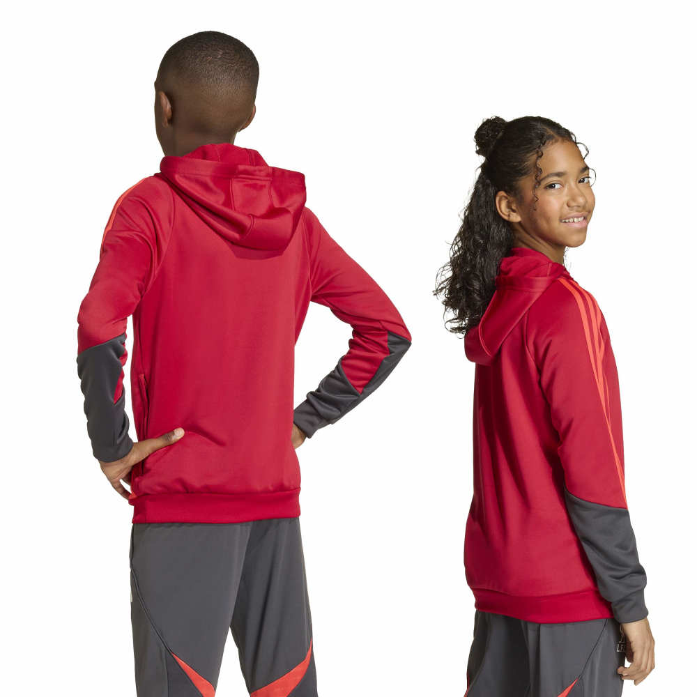 Adidas Liverpool Track Hoodie 1/4-Zip 2025-2026 Kids Rood Grijs Zilver Adidas Liverpool Track Hoodie 1/4-Zip 2025-2026 Kids Rood Grijs Zilver - foto 7