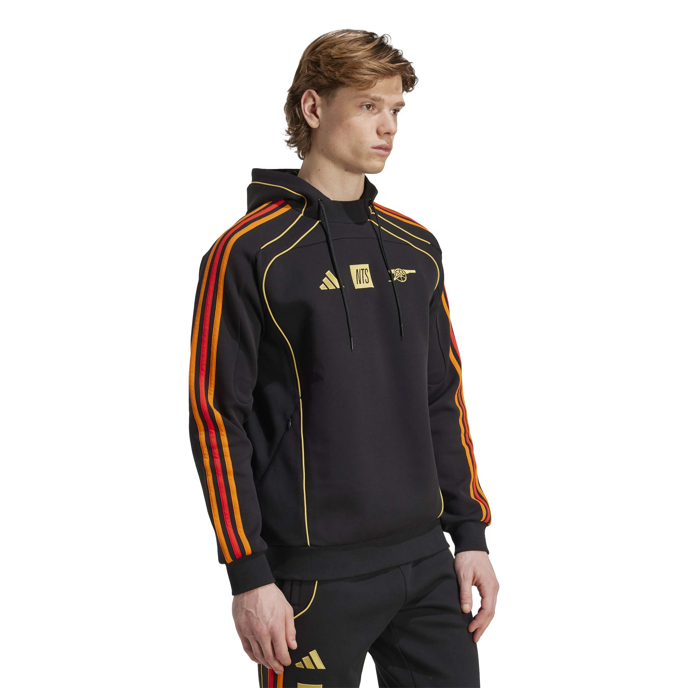 Adidas Arsenal X NTS Urban Purist Hoodie Zwart Goud Oranje Adidas Arsenal X NTS Urban Purist Hoodie Zwart Goud Oranje - Afbeelding 3