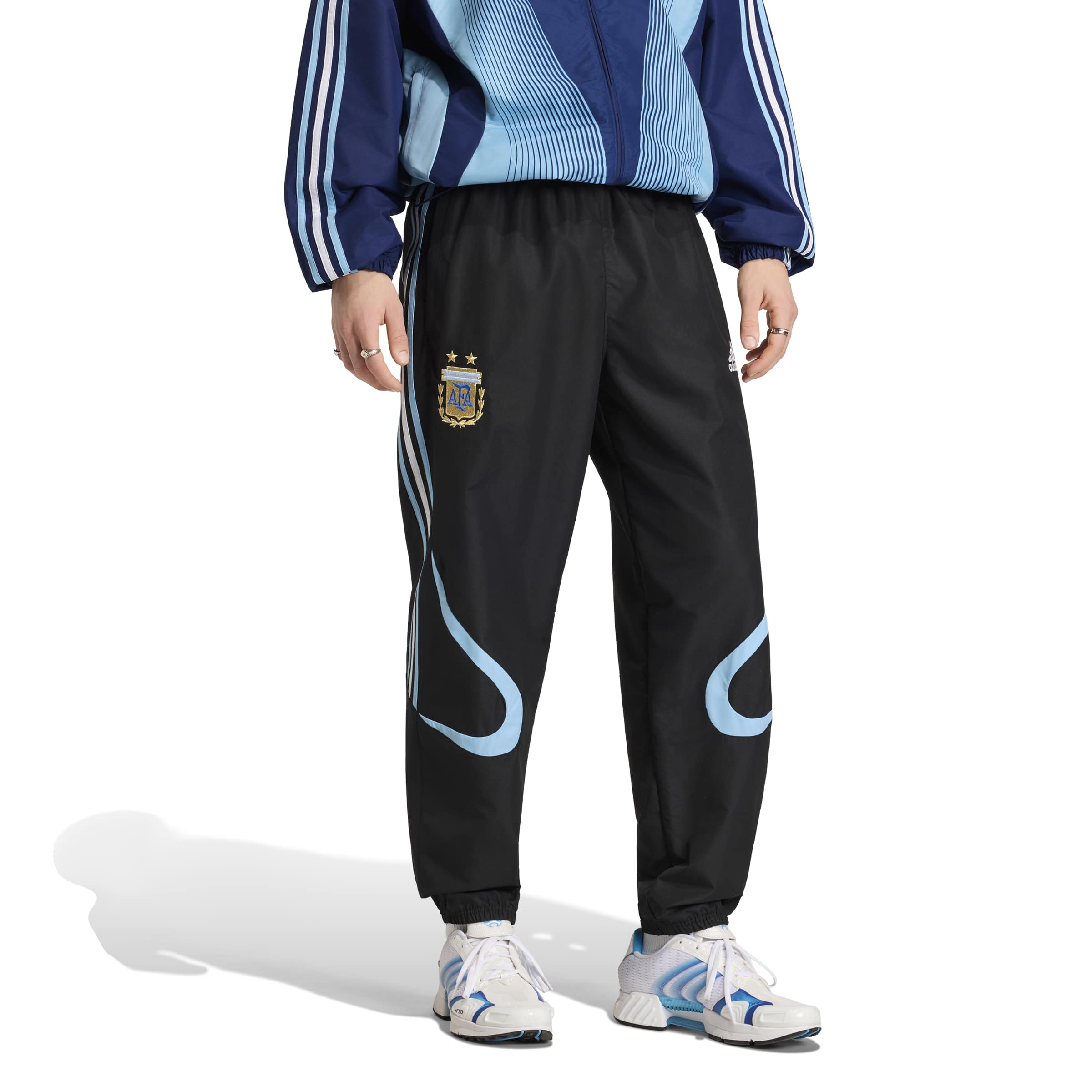 Adidas Argentinië Trainingsbroek 2006 Donkerblauw Lichtblauw Goud Adidas Argentinië Trainingsbroek 2006 Donkerblauw Lichtblauw Goud