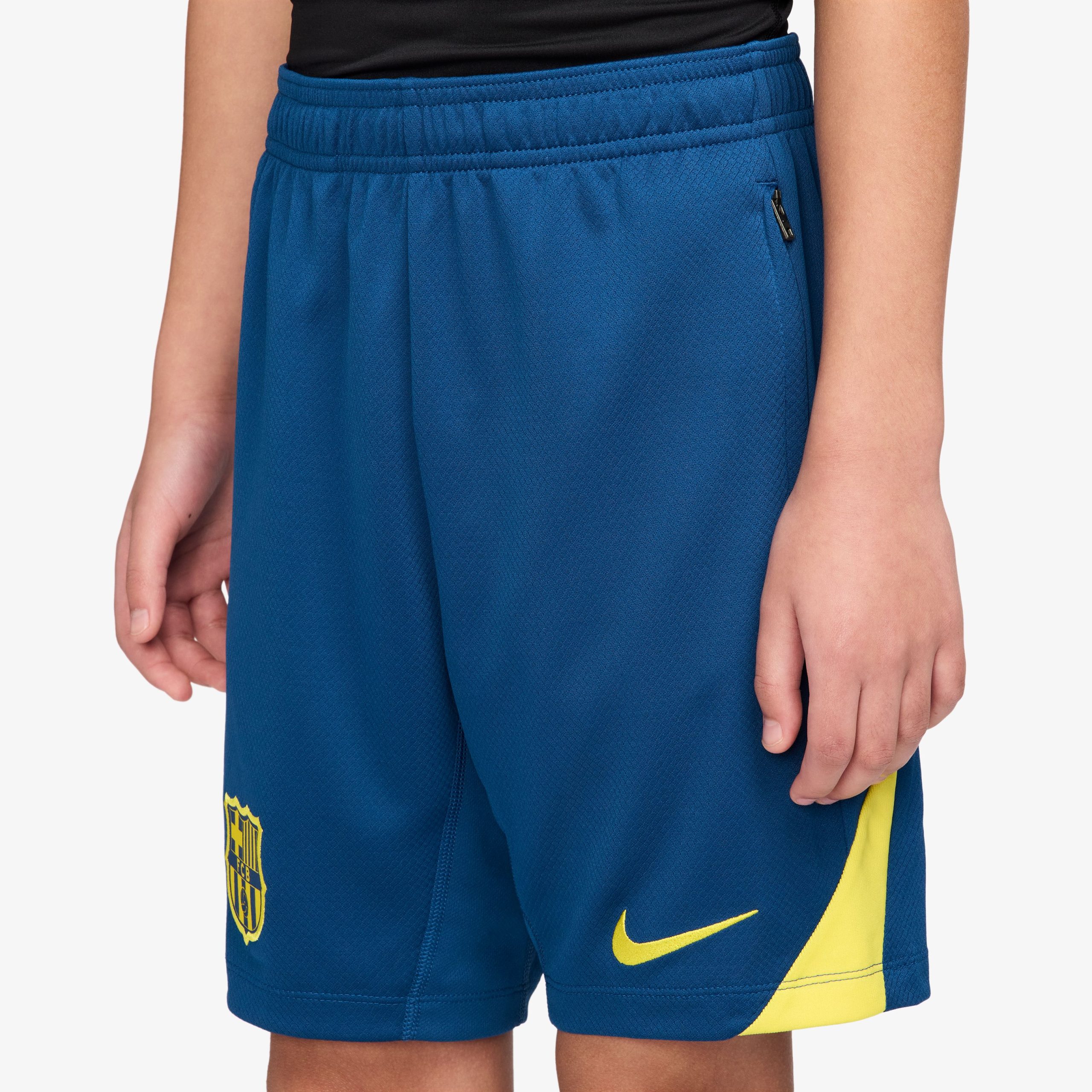 Nike FC Barcelona Strike Trainingsbroekje 2025-2026 Kids Donkerblauw Felgeel Nike FC Barcelona Strike Trainingsbroekje 2025-2026 Kids Donkerblauw Felgeel - foto 4
