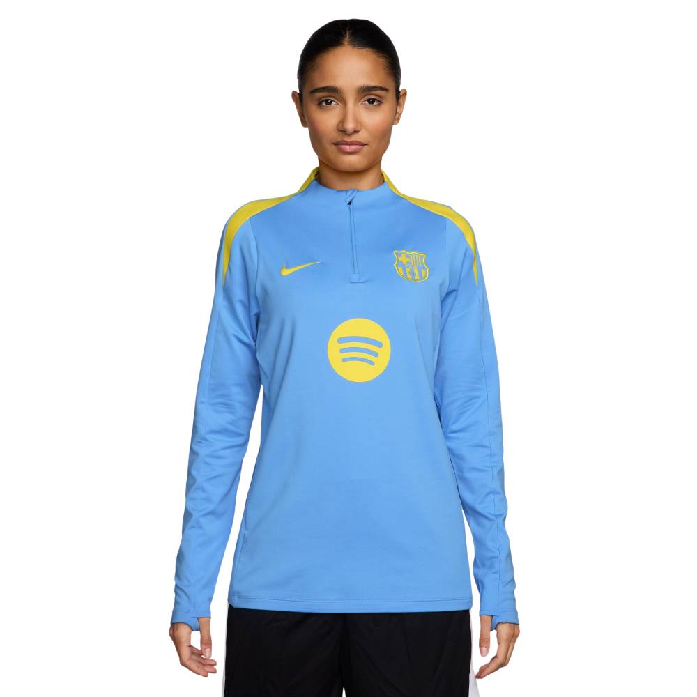 Nike FC Barcelona Strike Trainingspak 1/4-Zip 2025-2026 Dames Lichtblauw Donkerblauw Felgeel Nike FC Barcelona Strike Trainingspak 1/4-Zip 2025-2026 Dames Lichtblauw Donkerblauw Felgeel - foto 2
