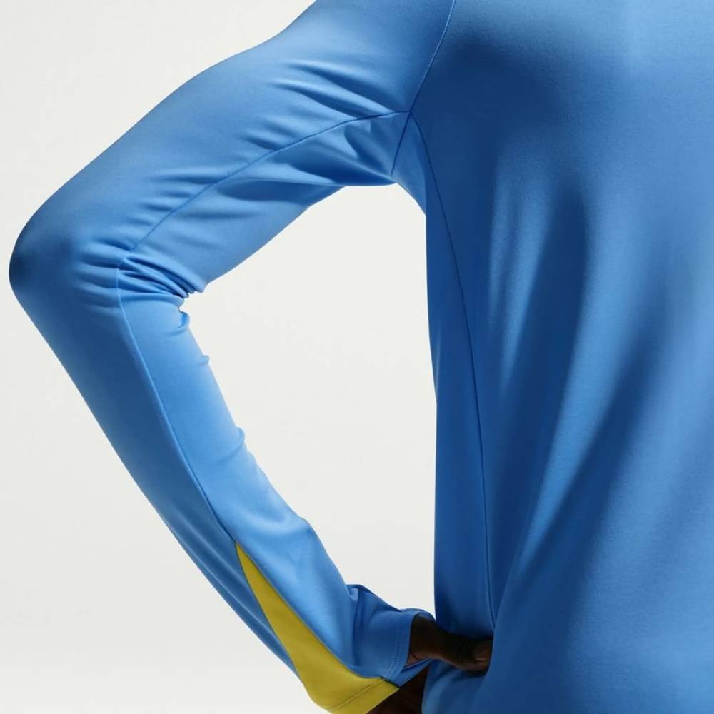 Nike FC Barcelona Strike Trainingstrui 1/4-Zip 2025-2026 Blauw Geel Nike FC Barcelona Strike Trainingstrui 1/4-Zip 2025-2026 Blauw Geel - foto 3