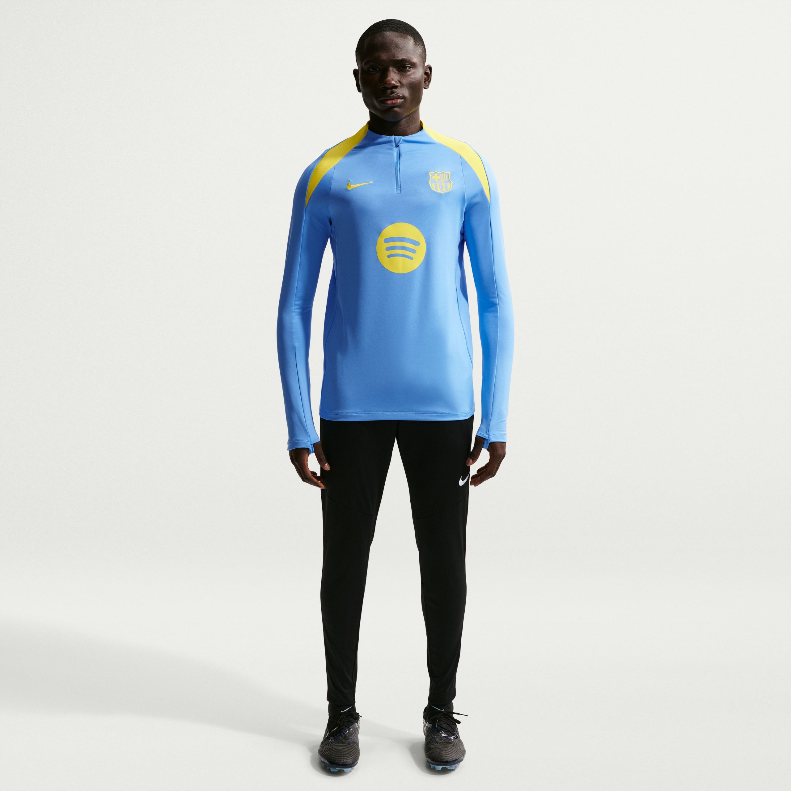 Nike FC Barcelona Strike Trainingstrui 1/4-Zip 2025-2026 Blauw Geel Nike FC Barcelona Strike Trainingstrui 1/4-Zip 2025-2026 Blauw Geel - foto 4