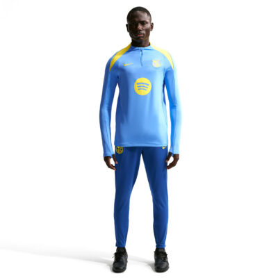 Nike FC Barcelona Strike Trainingspak 1/4-Zip 2025-2026 Lichtblauw Donkerblauw Felgeel