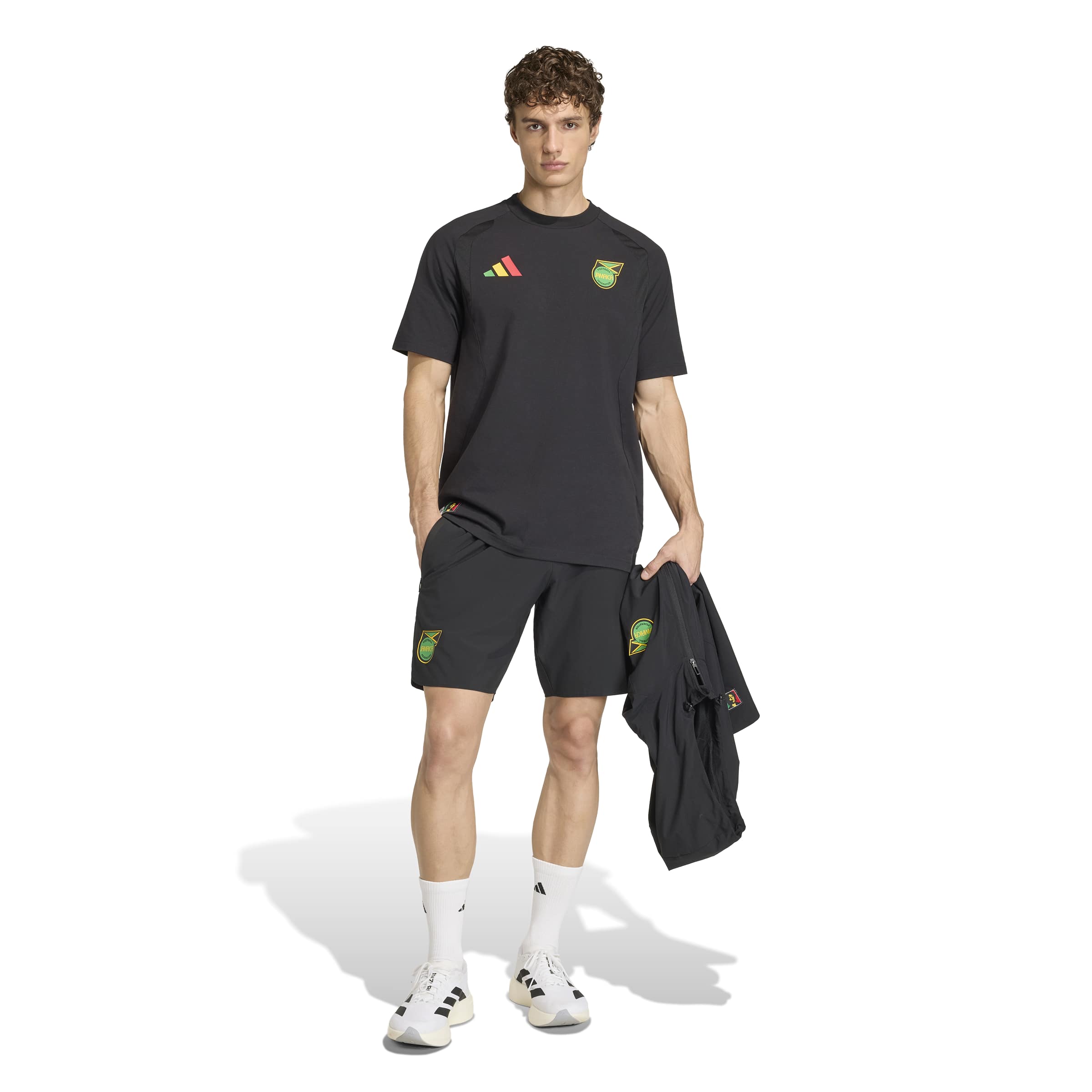 Adidas Jamaica X Bob Marley Tiro Travel Set 2026-2028 Zwart Groen Geel Rood Adidas Jamaica X Bob Marley Tiro Travel T-Shirt 2026-2028 Zwart Groen Geel Rood - foto 5