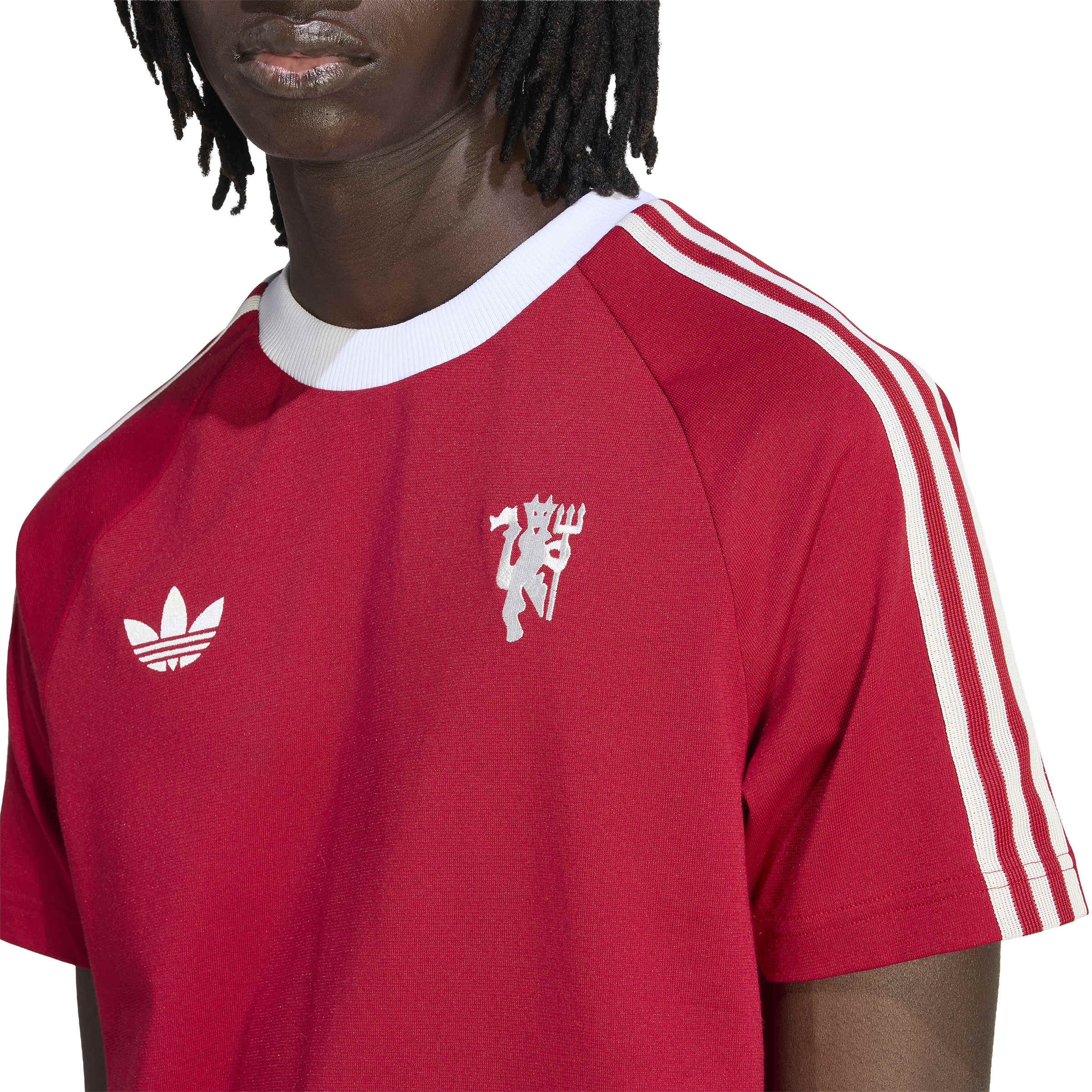Adidas Manchester United Originals T-Shirt Rood Wit Adidas Manchester United Originals T-Shirt Rood Wit - foto 3