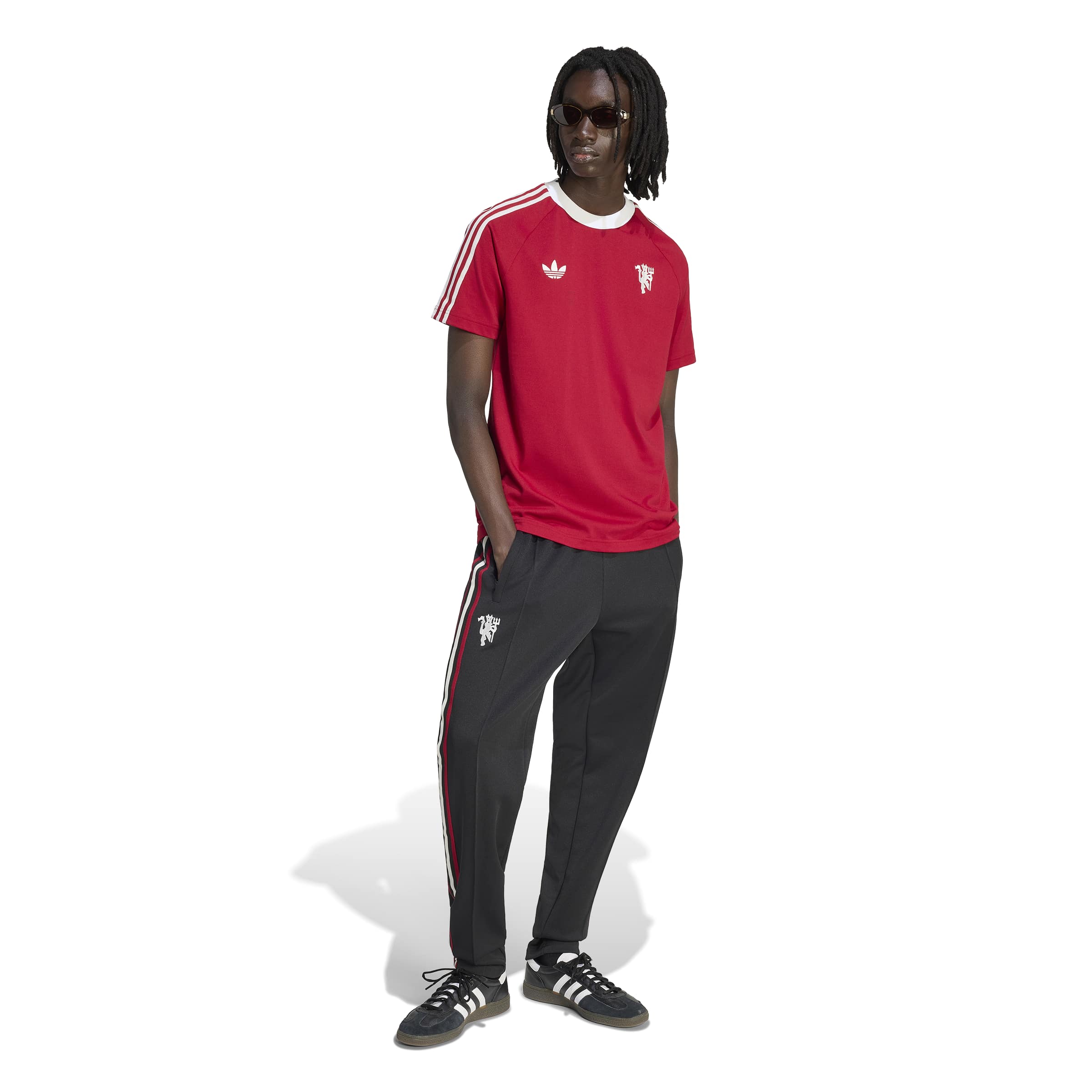 Adidas Manchester United Originals T-Shirt Rood Wit Adidas Manchester United Originals T-Shirt Rood Wit - foto 5