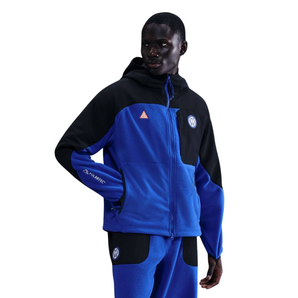Nike Inter Milan X ACG Wolf Tree Trainingspak Hooded 2025-2026 Donkerblauw Zwart Oranje Nike Inter Milan X ACG Wolf Tree Trainingspak Hooded 2025-2026 Donkerblauw Zwart Oranje - foto 3