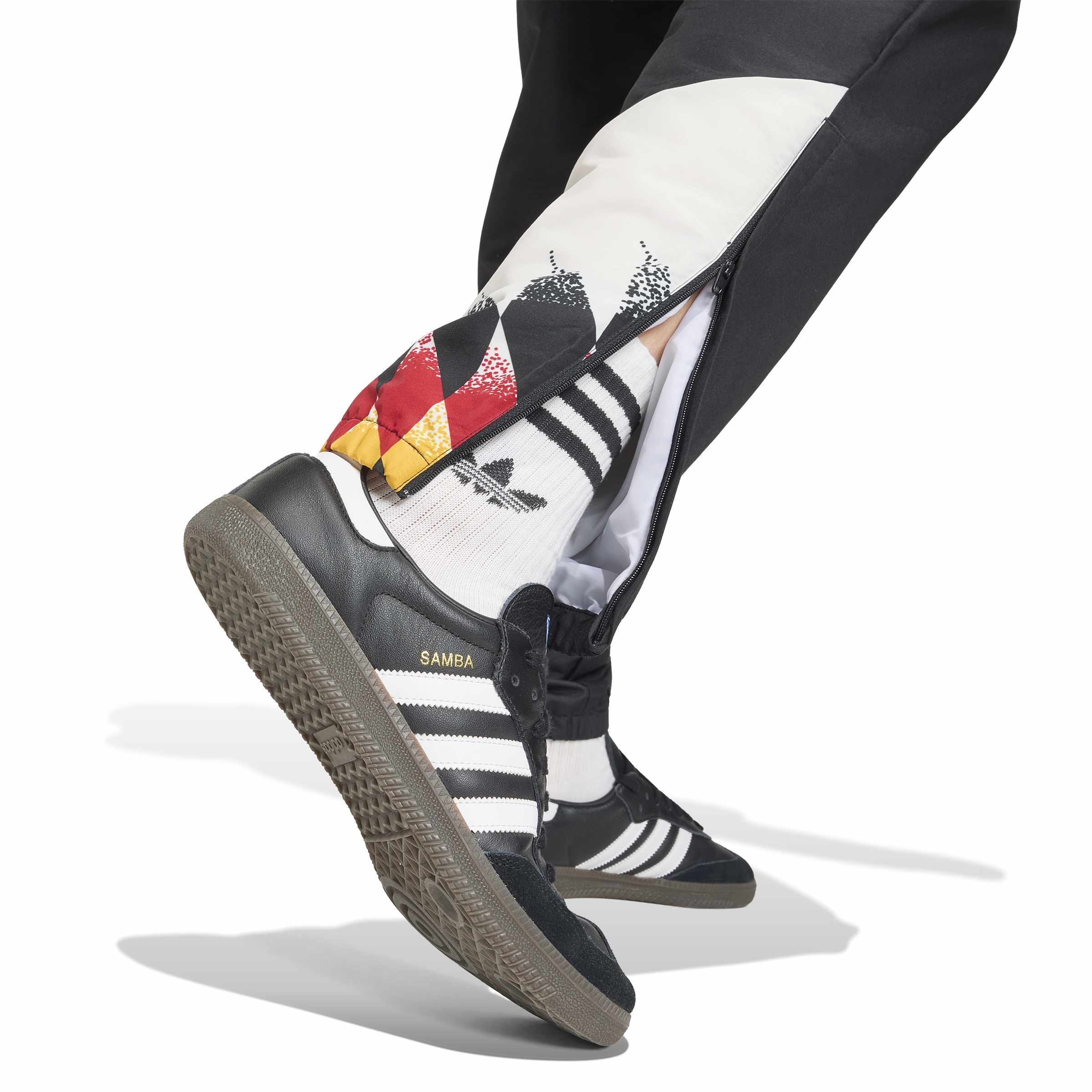 Adidas Duitsland Trainingsbroek 1994 Zwart Wit Rood Geel Adidas Duitsland Trainingsbroek 1994 Zwart Wit Rood Geel - foto 4