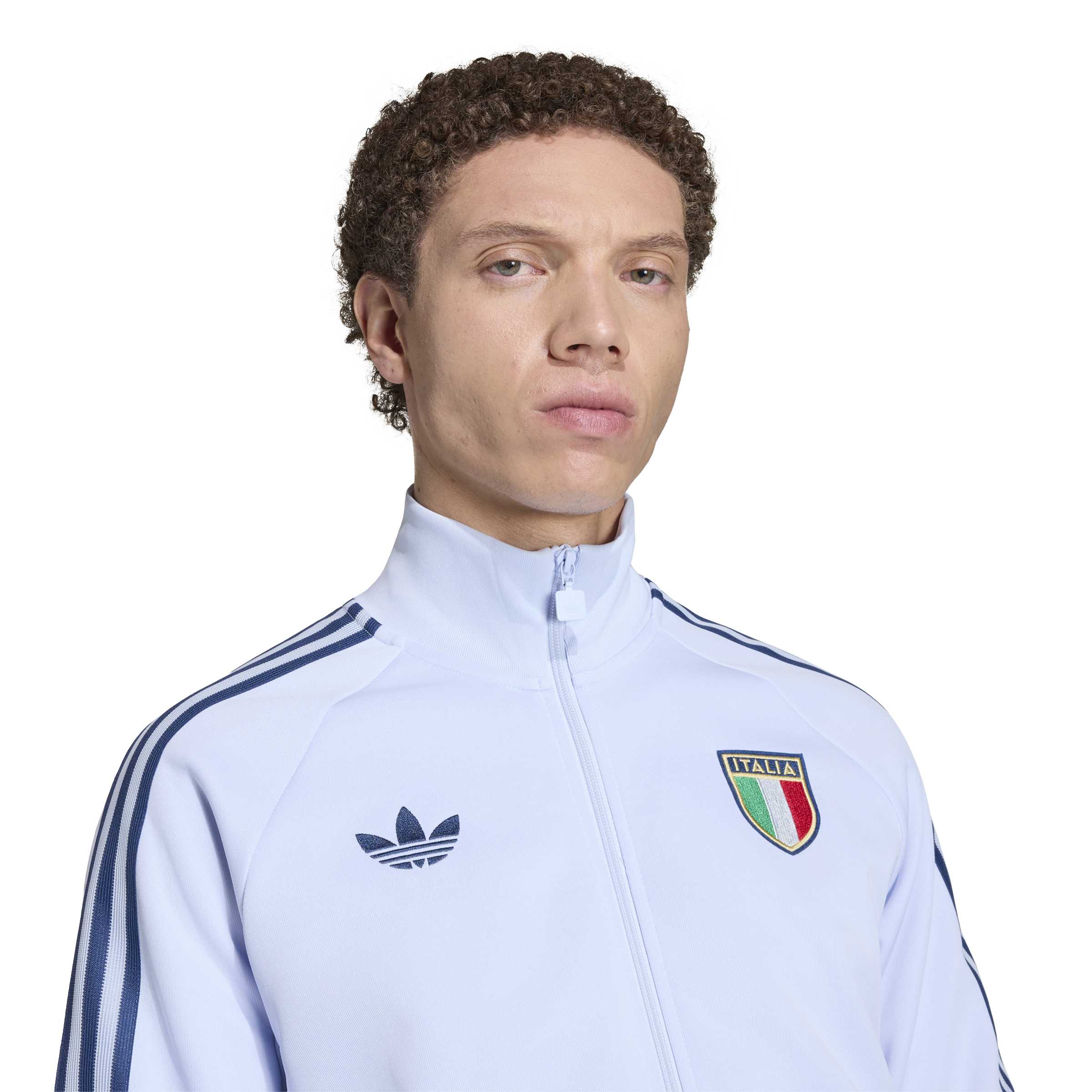 Adidas Italië Originals Trainingsjack Lichtblauw Blauw Adidas Italië Originals Trainingsjack Lichtblauw Blauw - foto 3