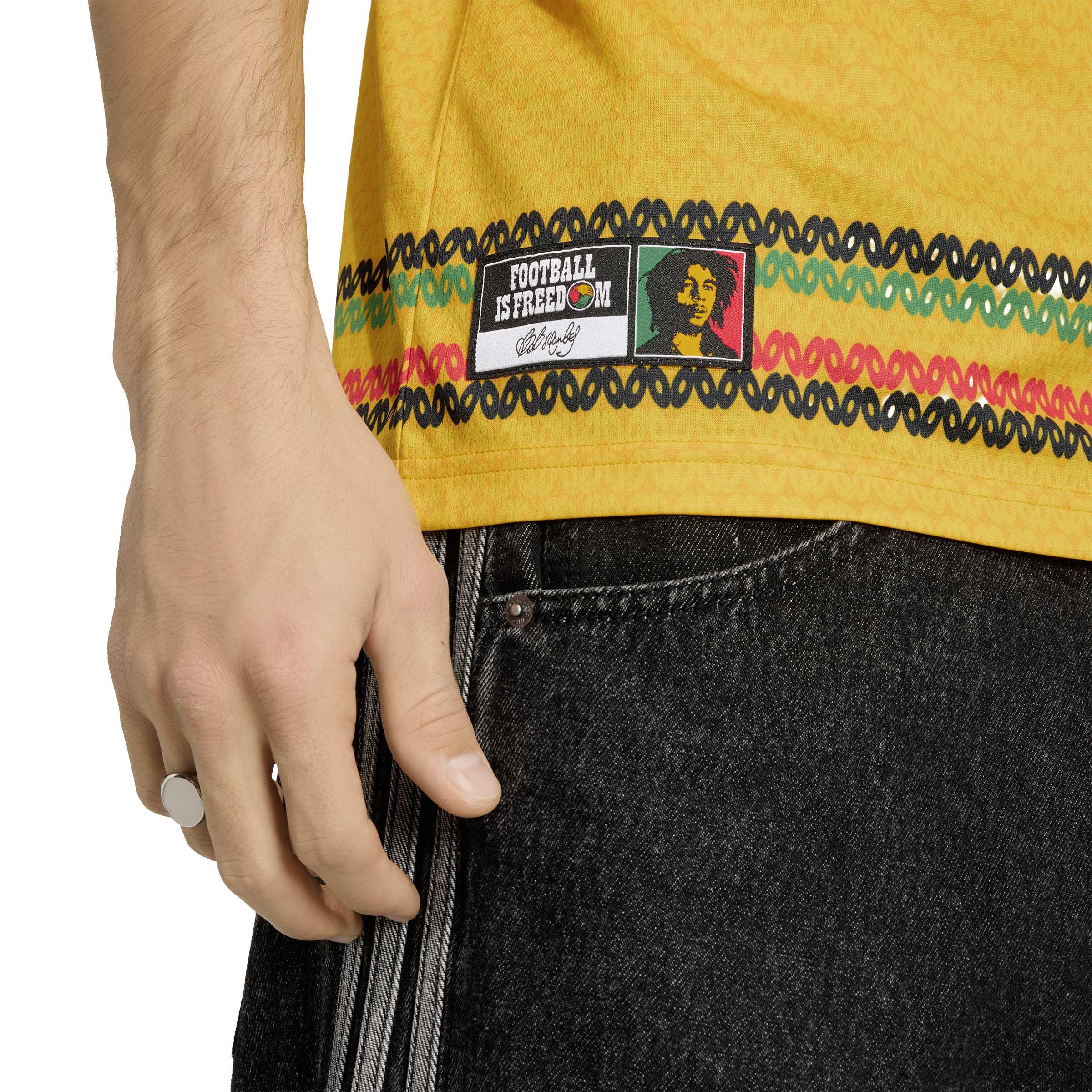 Adidas Jamaica X Bob Marley Thuisshirt Bob Marley 10 2026-2028 Adidas Jamaica X Bob Marley Thuisshirt Bob Marley 10 2026-2028 - foto 4