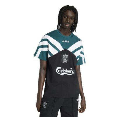 Adidas Liverpool T-Shirt 1995-1996 Zwart Groen Wit