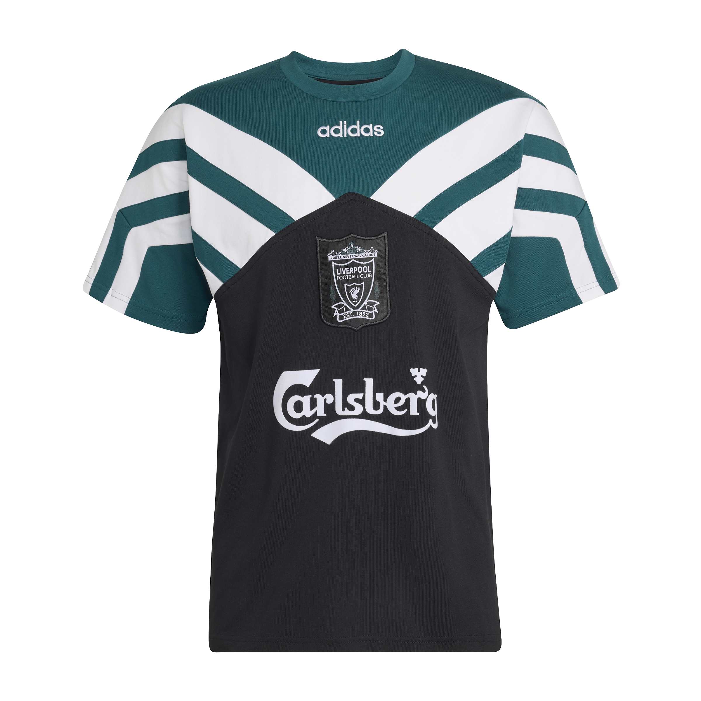 Adidas Liverpool T-Shirt 1995-1996 Zwart Groen Wit Adidas Liverpool T-Shirt 1995-1996 Zwart Groen Wit - foto 7