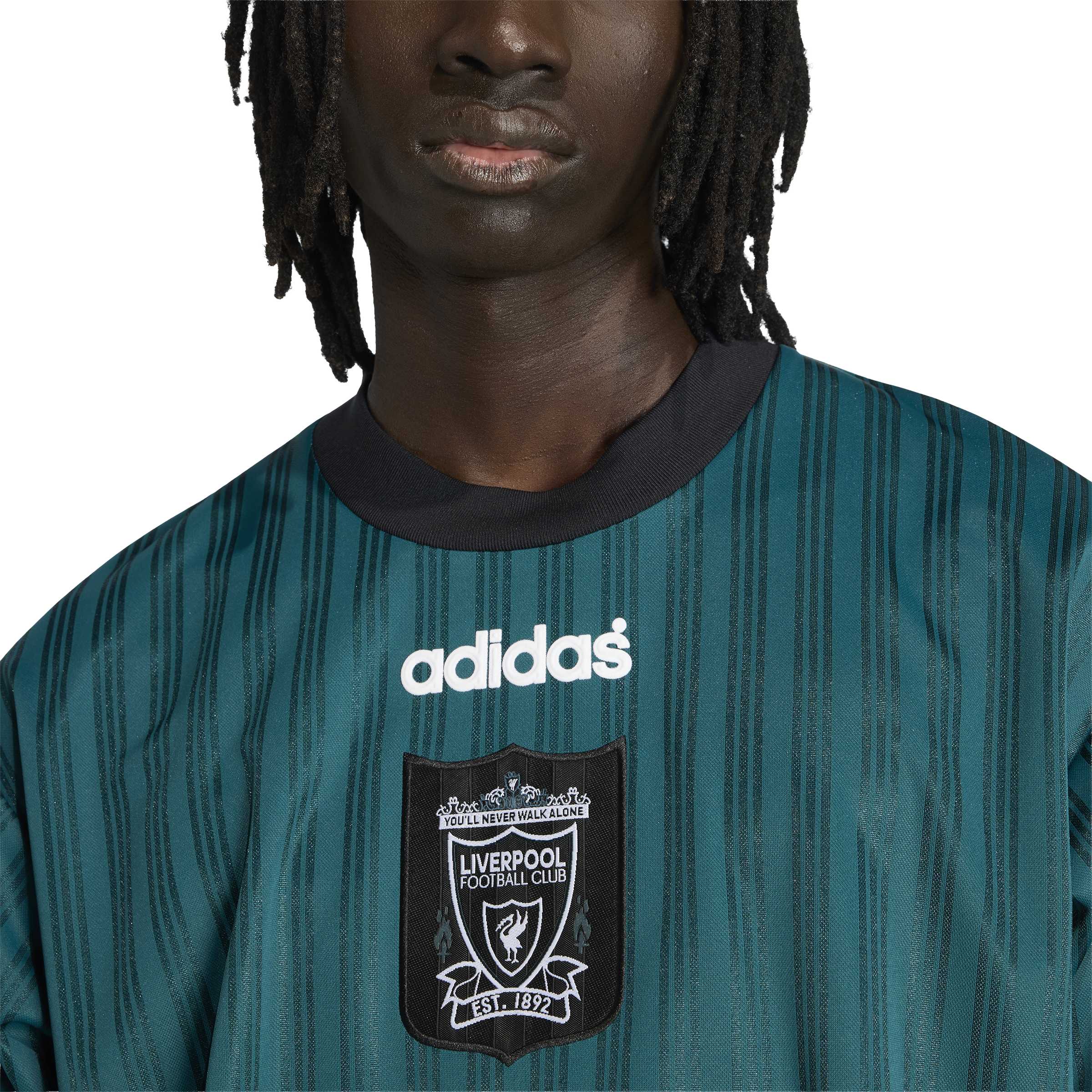Adidas Liverpool T-Shirt 1995-1996 Groen Zwart Wit Adidas Liverpool T-Shirt 1995-1996 Groen Zwart Wit - foto 3