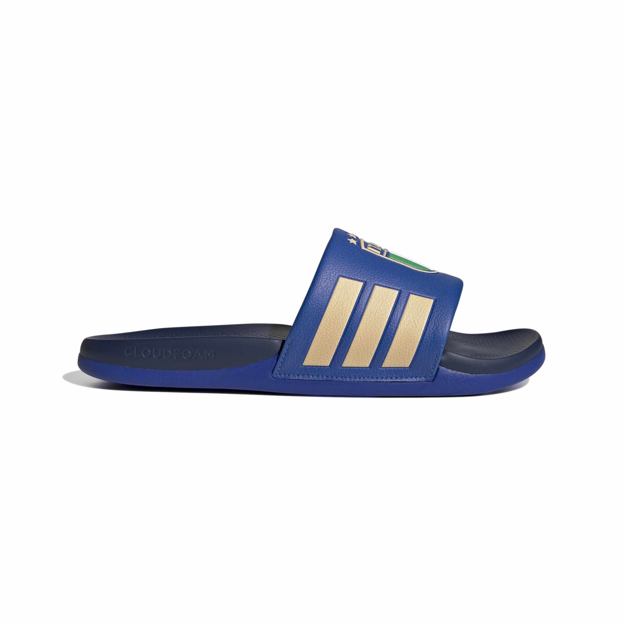 Adidas Adilette Italië Slippers Donkerblauw Goud Adidas Adilette Italië Slippers Donkerblauw Goud
