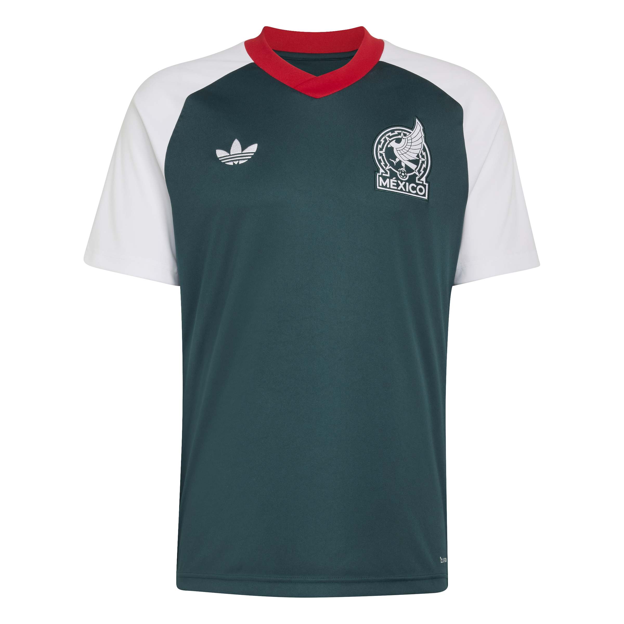 Adidas Mexico Pre-Match Trainingsshirt 2026-2028 Donkergroen Wit Rood Adidas Mexico Pre-Match Trainingsshirt 2026-2028 Donkergroen Wit Rood - Afbeelding 6