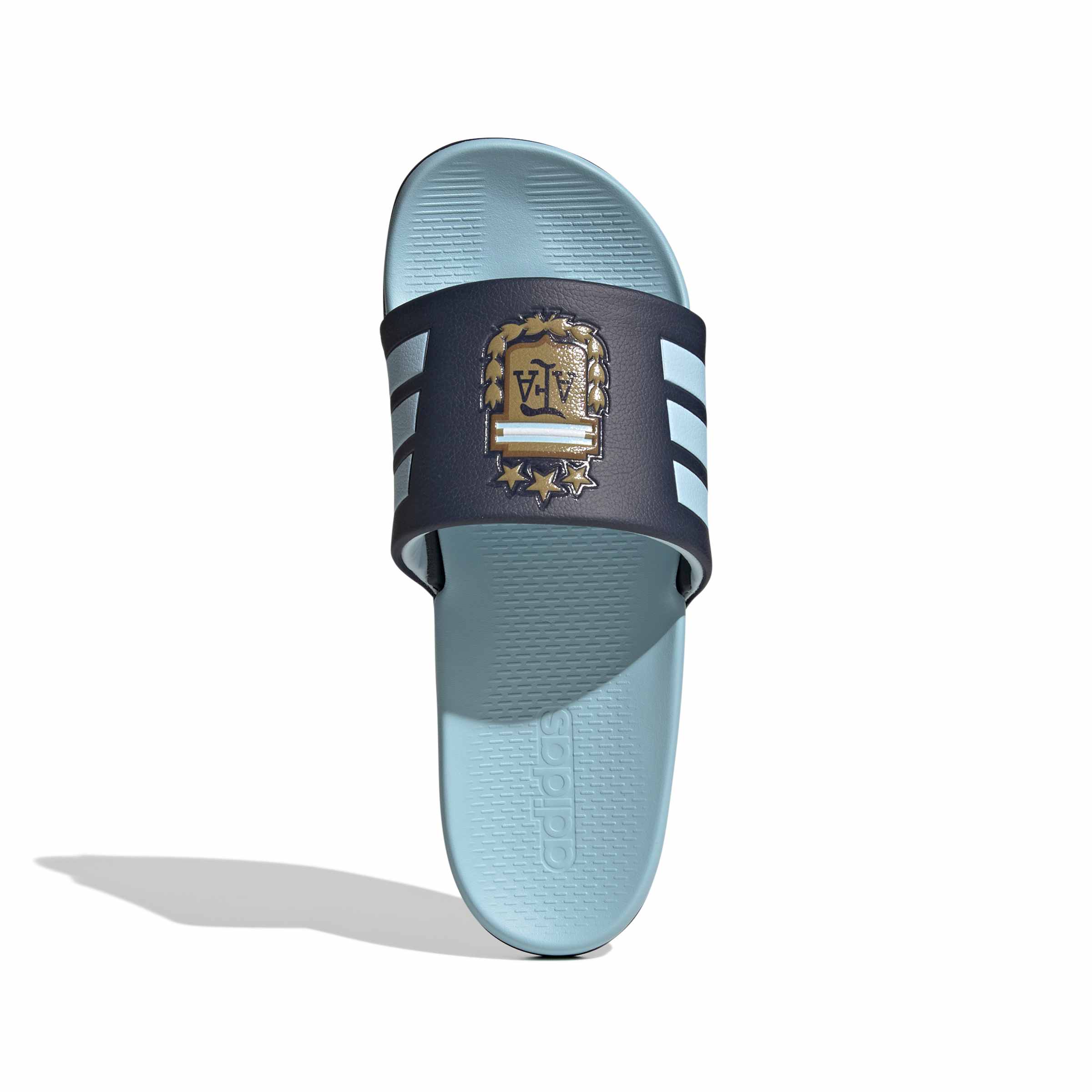 Adidas Adilette Argentinië Slippers Lichtblauw Donkerblauw Goud Adidas Adilette Argentinië Slippers Lichtblauw Donkerblauw Goud - Afbeelding 5