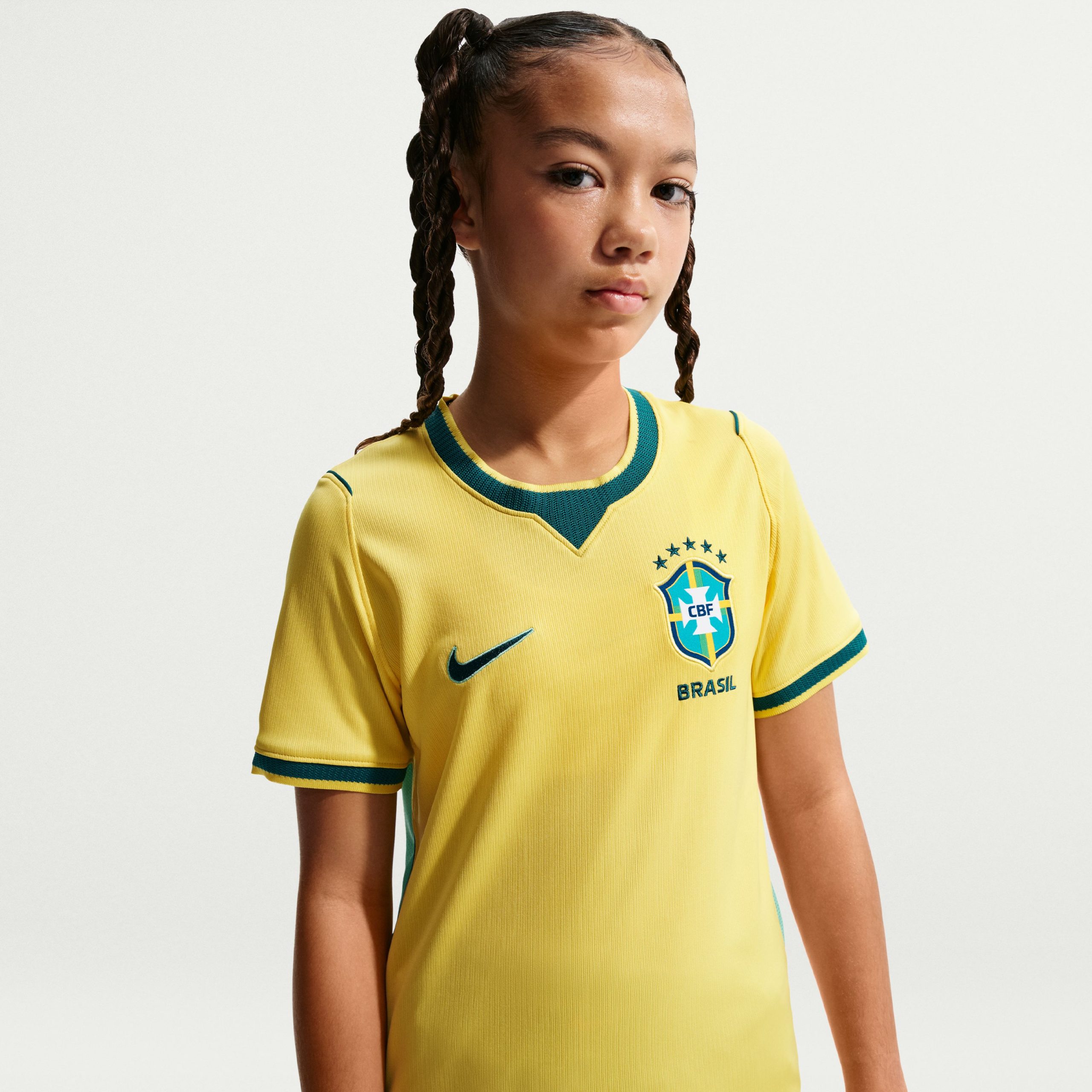 Nike Brazilië Thuisshirt 2026-2028 Kids Nike Brazilië Thuisshirt 2026-2028 Kids - Afbeelding 4