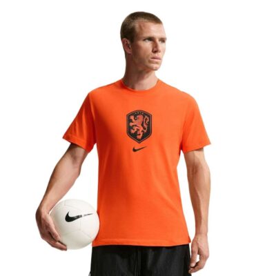 Nike Nederland Crest T-Shirt 2026-2028 Oranje Zwart