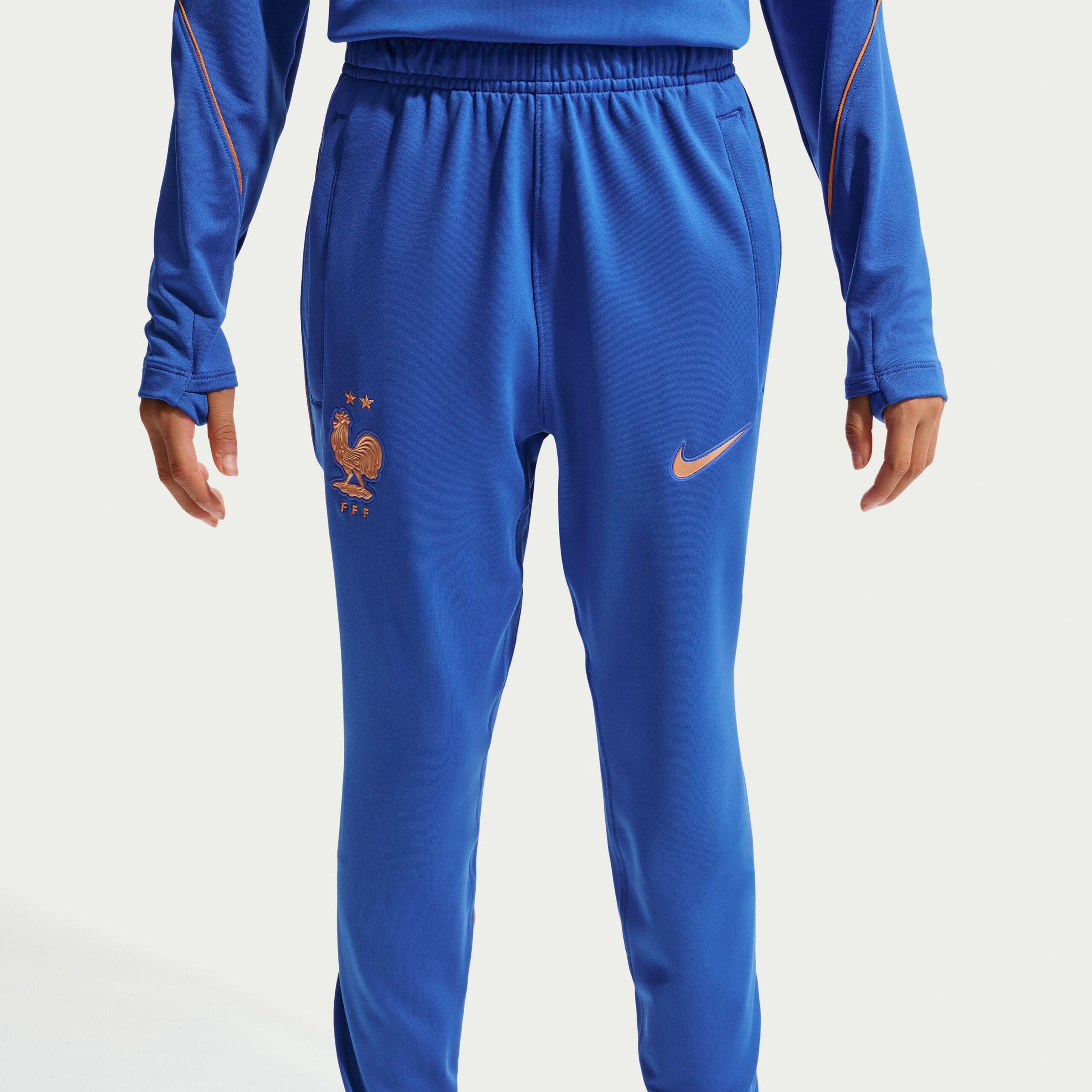 Nike Frankrijk Strike Trainingsbroek 2026-2028 Kids Blauw Brons Nike Frankrijk Strike Trainingsbroek 2026-2028 Kids Blauw Brons - Afbeelding 3