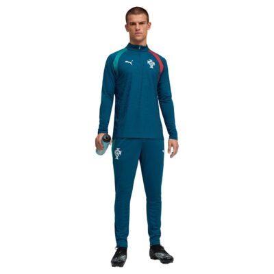 PUMA Portugal Trainingspak 1/4-Zip 2026-2028 Blauwgroen Wit