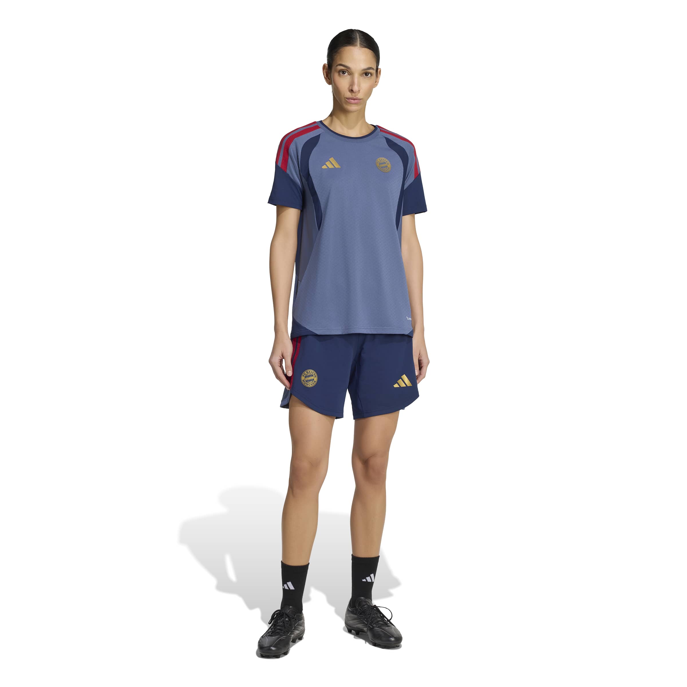 Adidas Bayern München Trainingsshirt 2026-2027 Dames Donkerblauw Rood Goud Adidas Bayern München Trainingsshirt 2026-2027 Dames Donkerblauw Rood Goud - foto 6