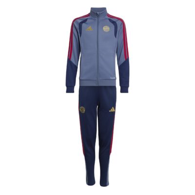Adidas Bayern München Trainingspak Full-Zip 2026-2027 Kids Donkerblauw Rood Goud