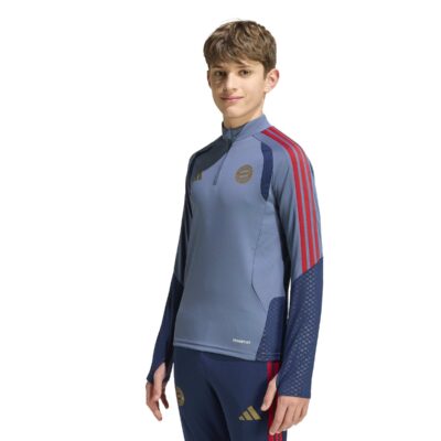 Adidas Bayern München Trainingstrui 1/4-Zip 2026-2027 Kids Donkerblauw Rood Goud