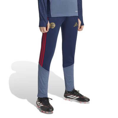 Adidas Bayern München Trainingsbroek 2026-2027 Kids Donkerblauw Rood Goud