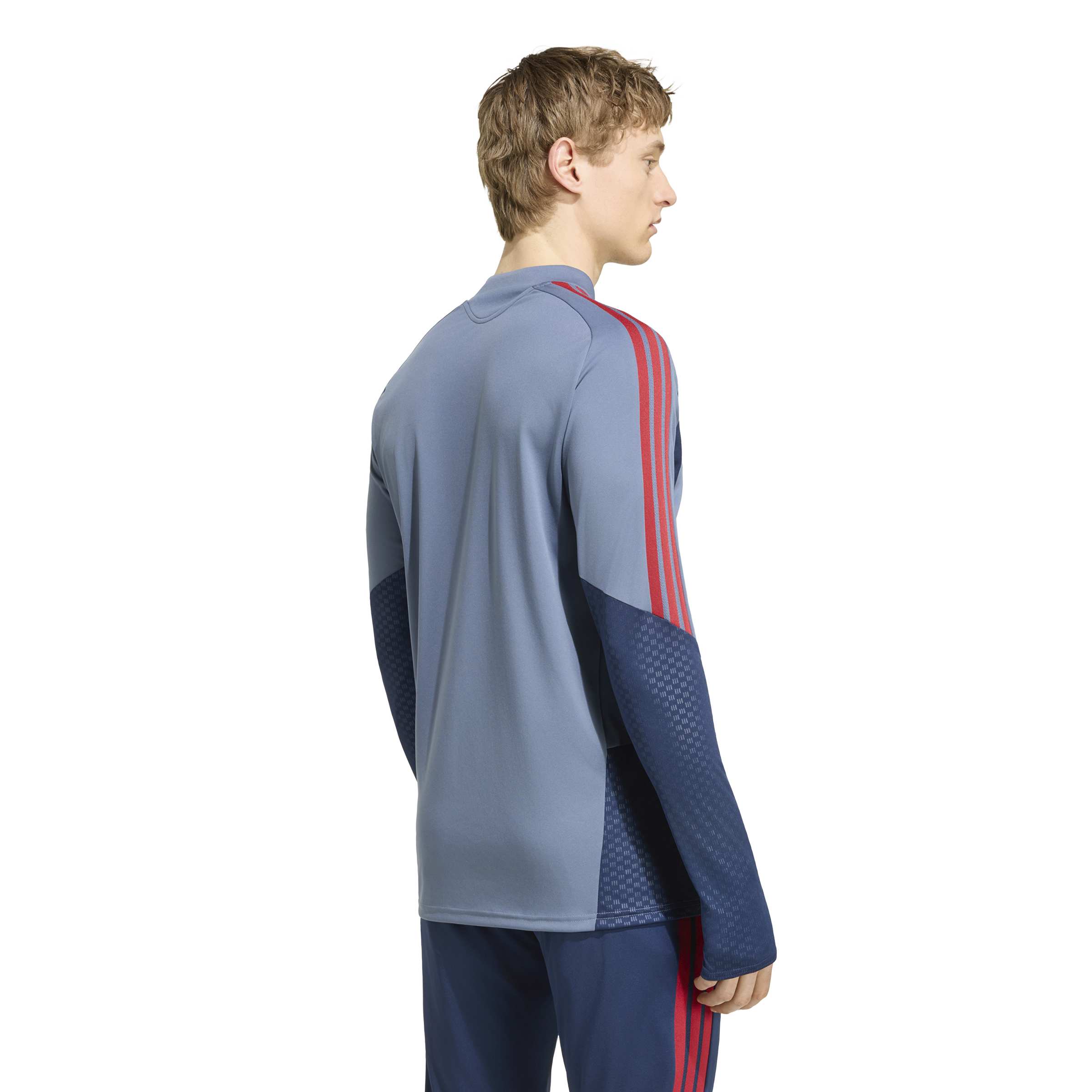 Adidas Bayern München Trainingstrui 1/4-Zip 2026-2027 Donkerblauw Rood Goud Adidas Bayern München Trainingspak 1/4-Zip 2026-2027 Donkerblauw Rood Goud - foto 4