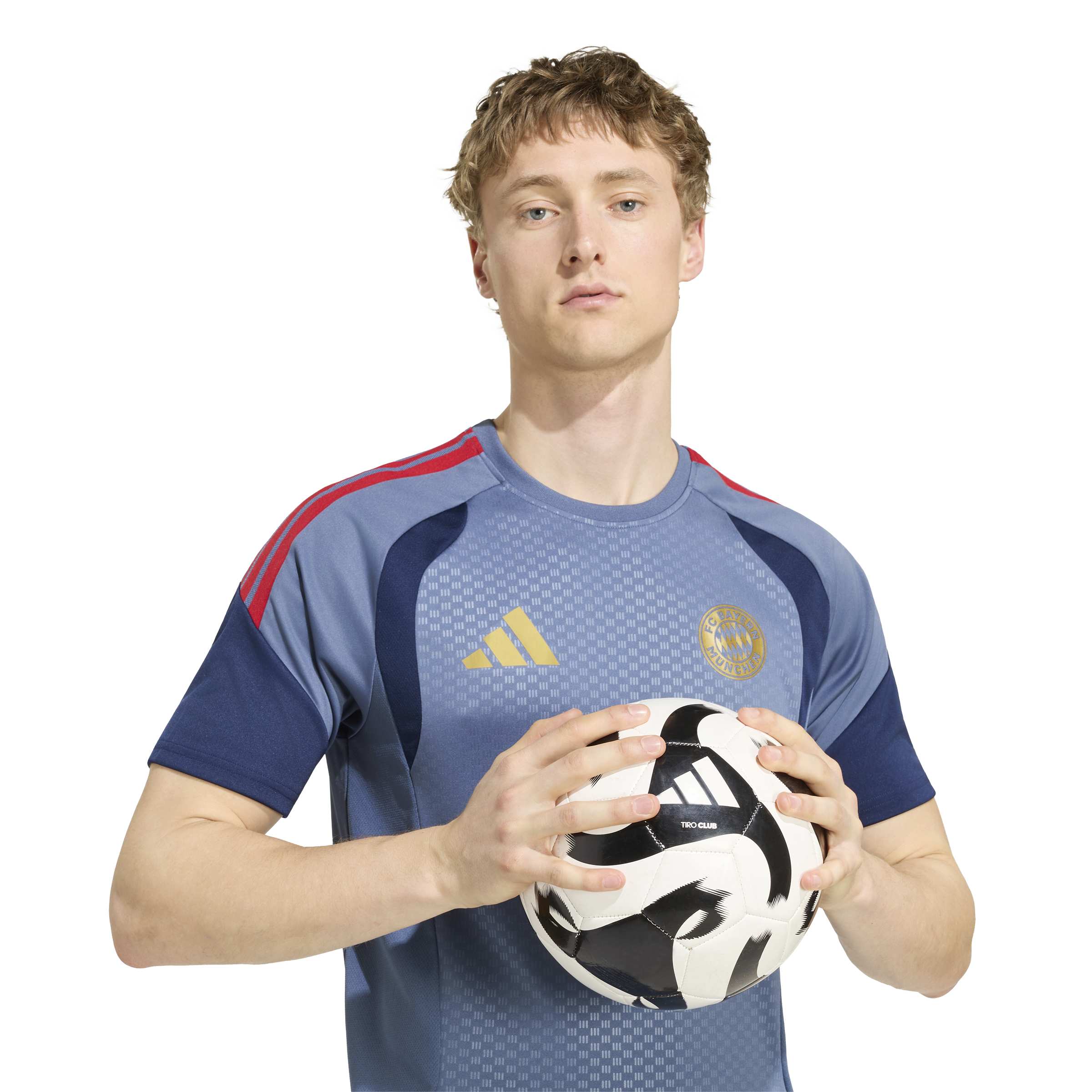 Adidas Bayern München Trainingsshirt 2026-2027 Donkerblauw Rood Goud Adidas Bayern München Trainingsshirt 2026-2027 Donkerblauw Rood Goud - foto 3