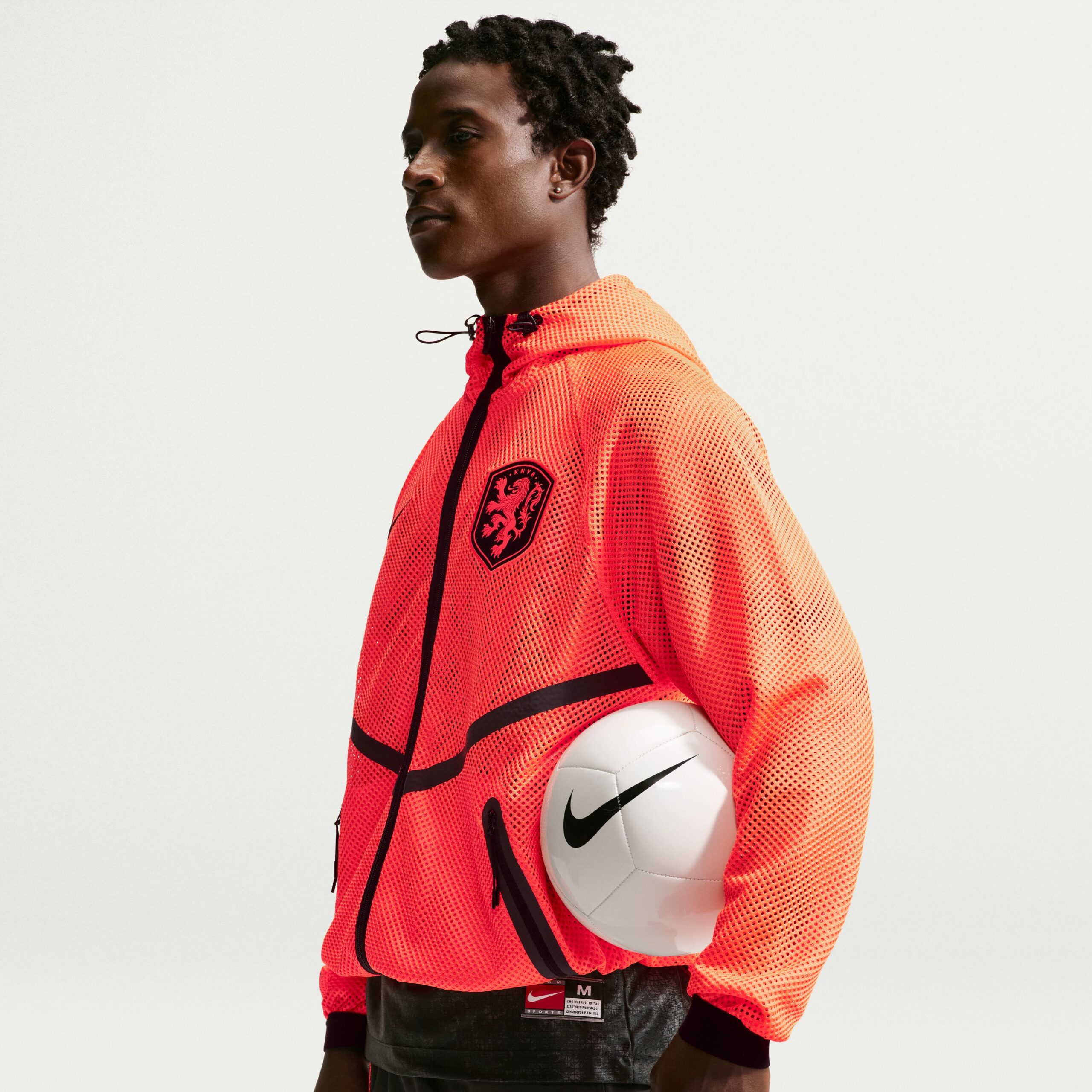 Nike Nederland Anthem Trainingsjack KMC 2026-2028 Oranje Zwart Nike Nederland Anthem Trainingsjack KMC 2026-2028 Oranje Zwart - foto 4