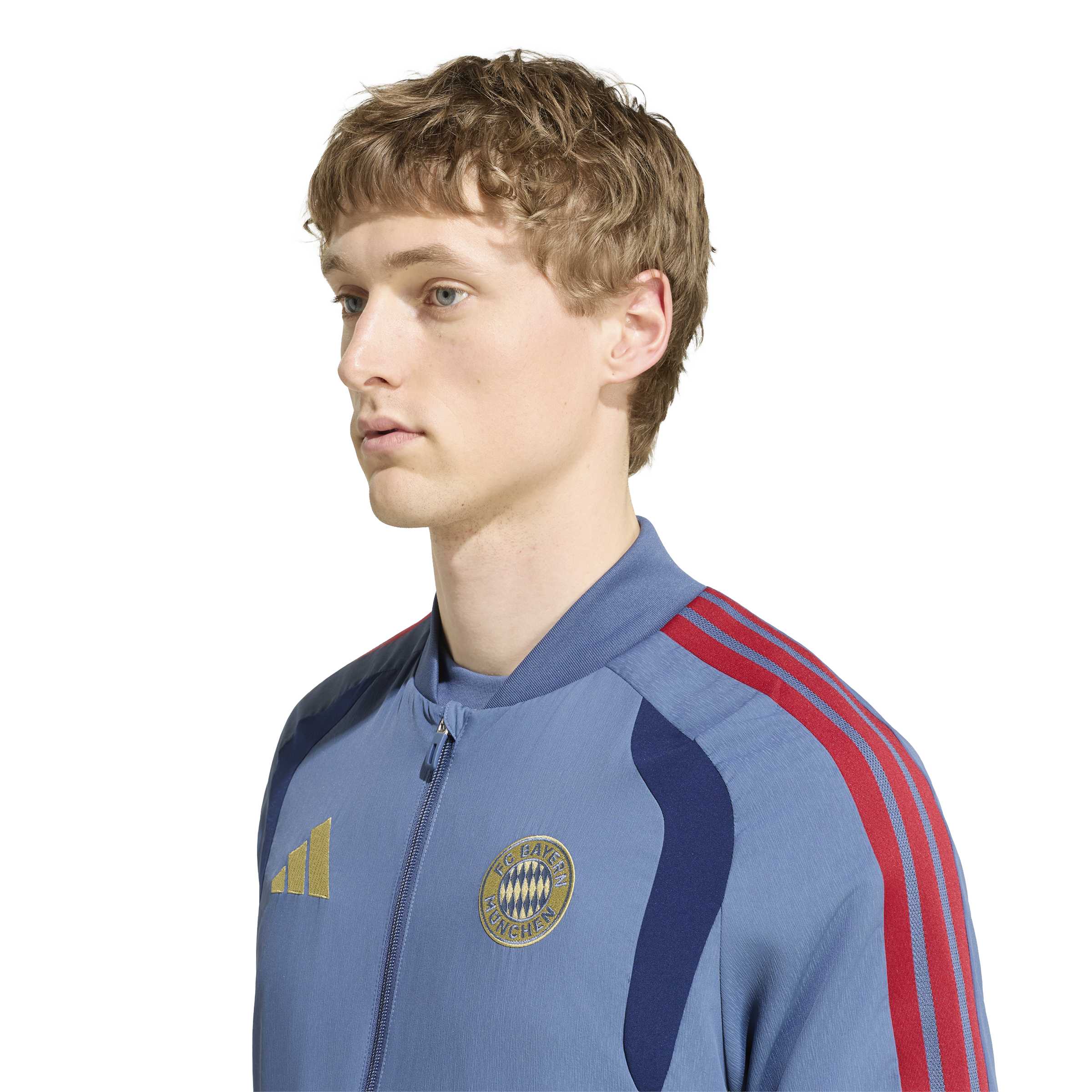 Adidas Bayern München Presentatie Trainingsjack 2026-2027 Donkerblauw Rood Goud Adidas Bayern München Presentatie Trainingspak 2026-2027 Donkerblauw Rood Goud - foto 5