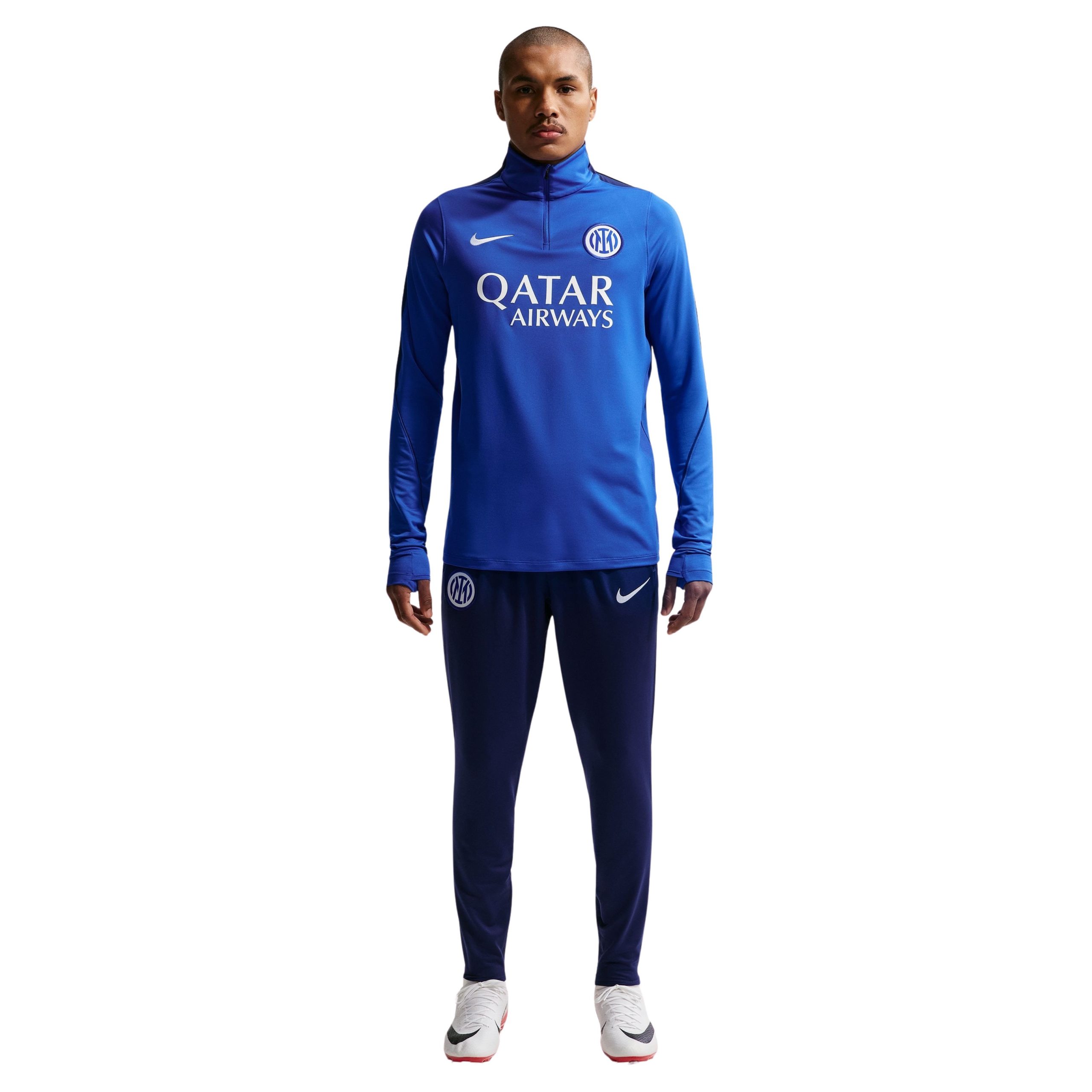 Nike Inter Milan Strike Trainingstrui 1/4-Zip 2026-2027 Blauw Donkerblauw Wit Nike Inter Milan Strike Trainingstrui 1/4-Zip 2026-2027 Blauw Donkerblauw Wit - Afbeelding 6