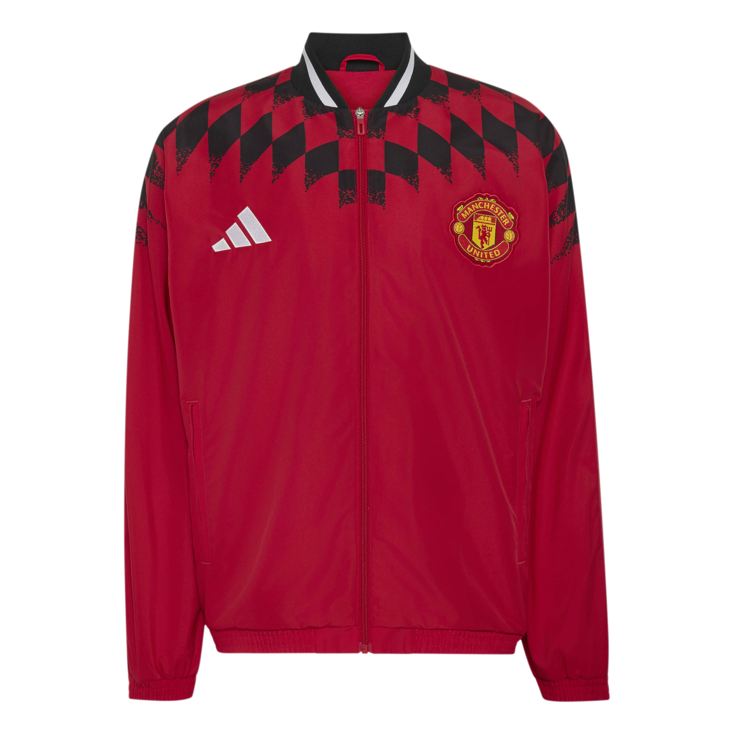 Adidas Manchester United Stadium Trainingsjack 2026-2027 Rood Zwart Wit Adidas Manchester United Stadium Trainingsjack 2026-2027 Rood Zwart Wit - foto 6