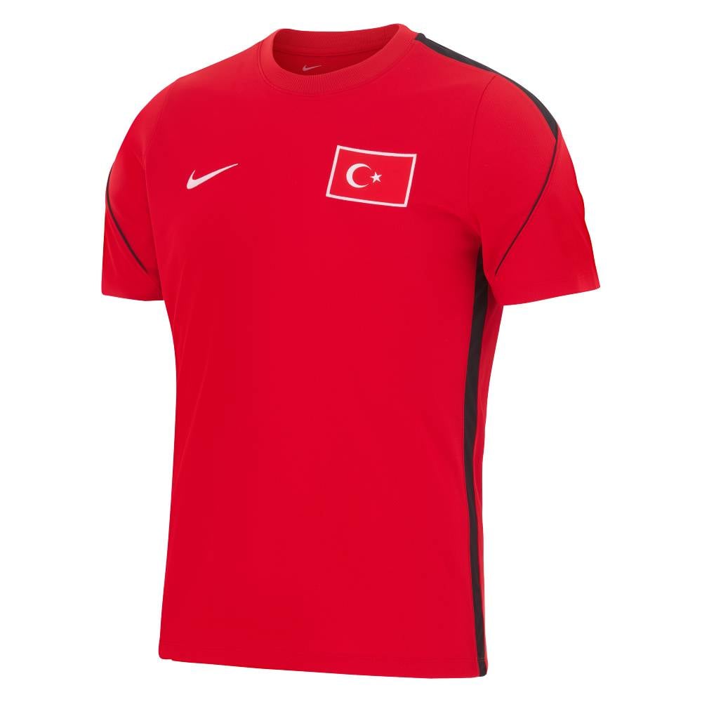 Nike Turkije Strike Trainingsshirt 2026-2028 Rood Zwart Wit Nike Turkije Strike Trainingsshirt 2026-2028 Rood Zwart Wit